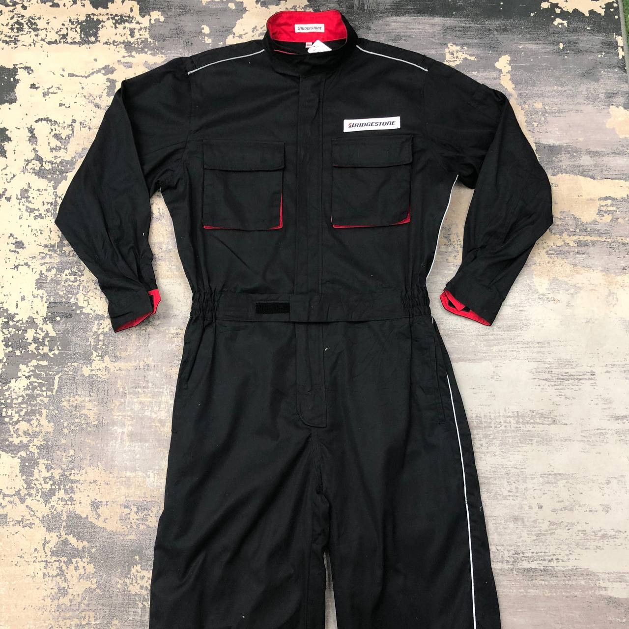 Japanese Brand P674 BRIDGESTONE RACING COVERALLS Size US L / EU 52-54 / 3 - 5 Thumbnail