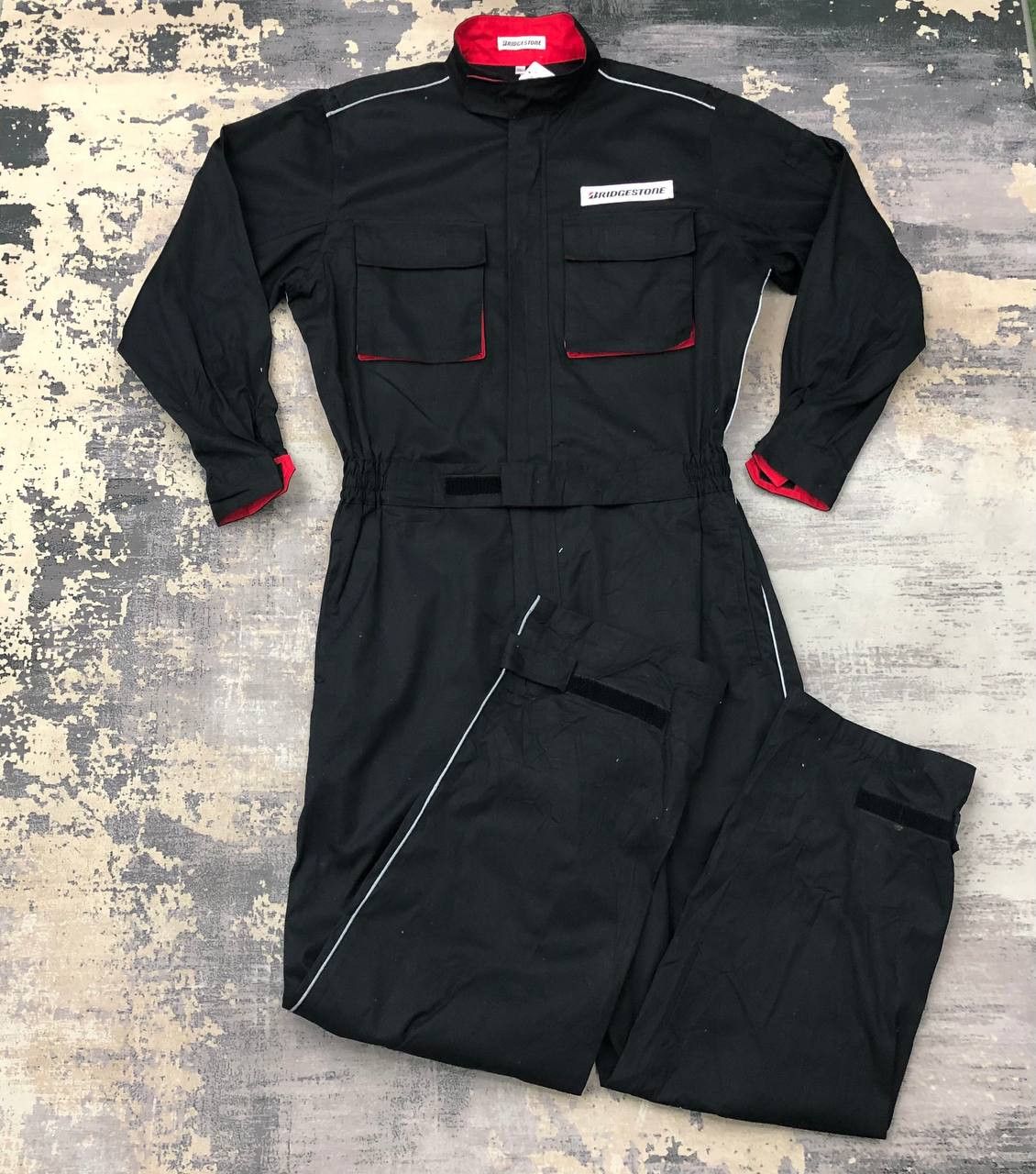 Japanese Brand P674 BRIDGESTONE RACING COVERALLS Size US L / EU 52-54 / 3 - 1 Thumbnail