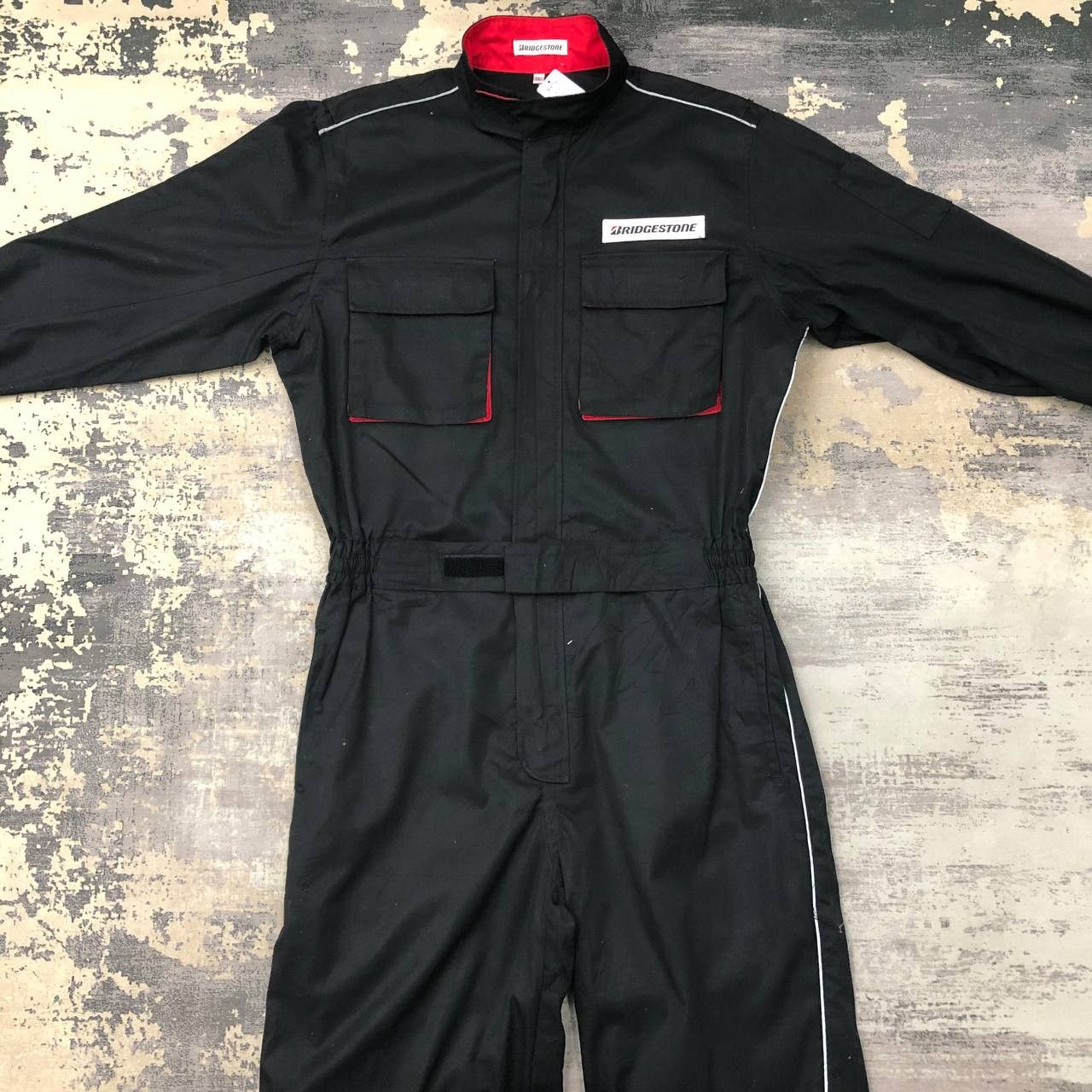 Japanese Brand P674 BRIDGESTONE RACING COVERALLS Size US L / EU 52-54 / 3 - 4 Thumbnail