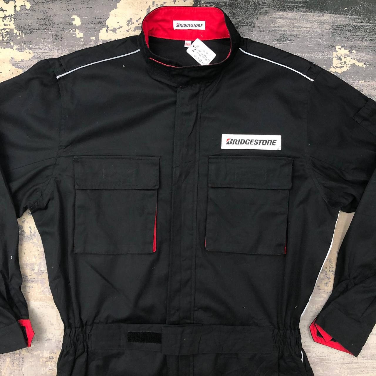 Japanese Brand P674 BRIDGESTONE RACING COVERALLS Size US L / EU 52-54 / 3 - 6 Thumbnail