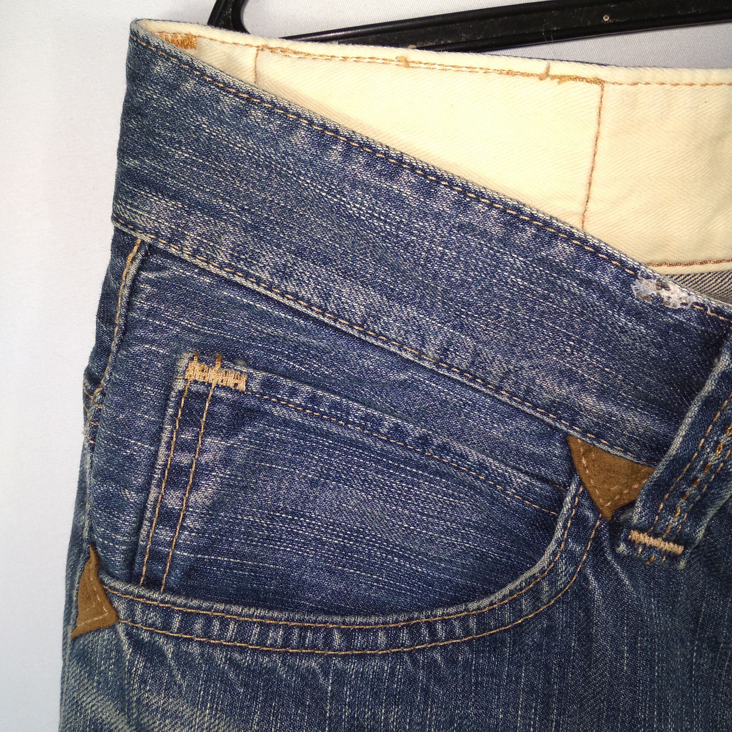 Edwin × Vintage Vintage Edwin E8003 Stoned Wash Distressed Denim Jeans Size US 34 / EU 50 - 7 Thumbnail