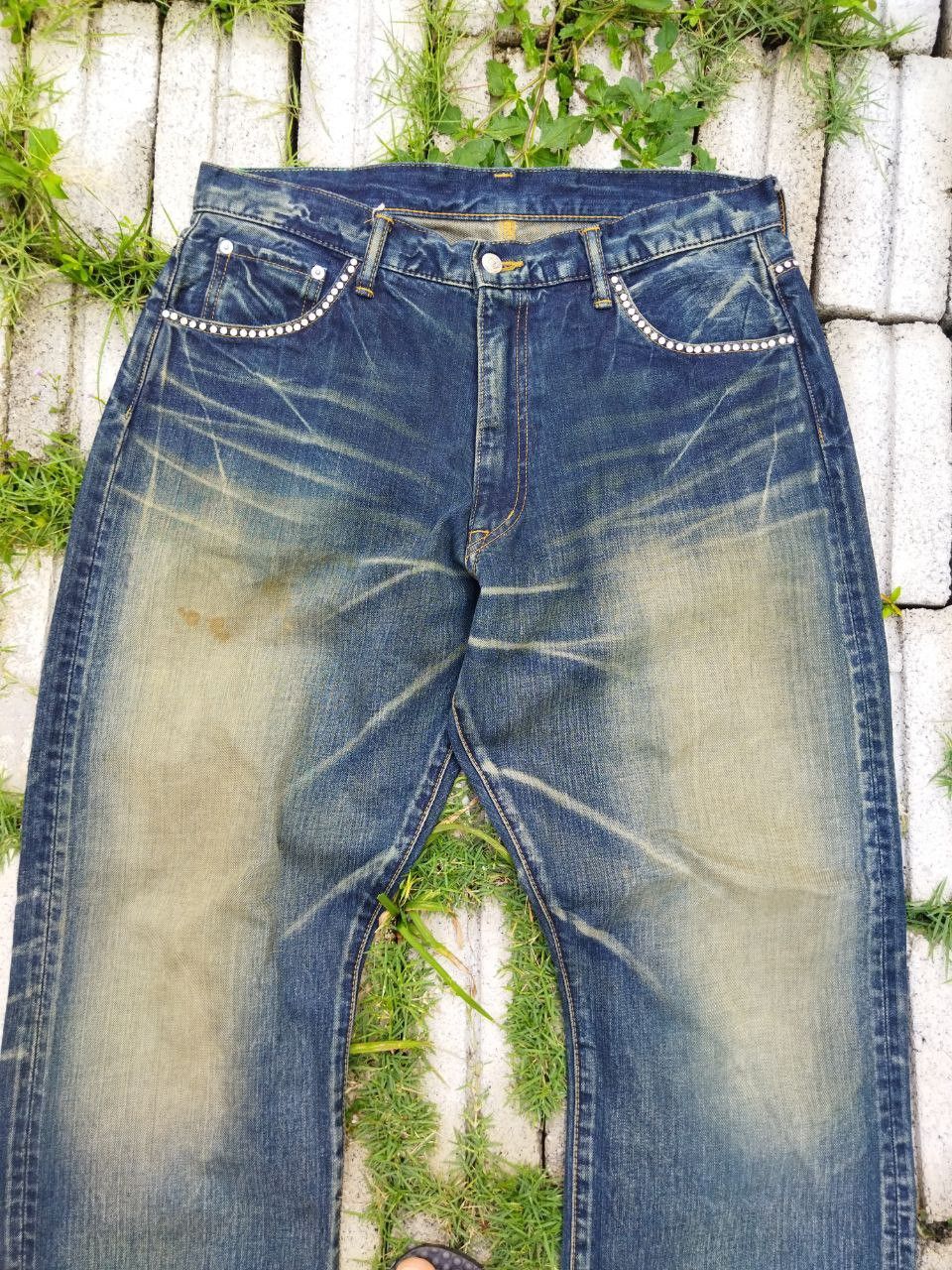 Swagger Swagger Japan Blue Distressed Jeans - Size 32 Size US 32 / EU 48 - 3 Thumbnail