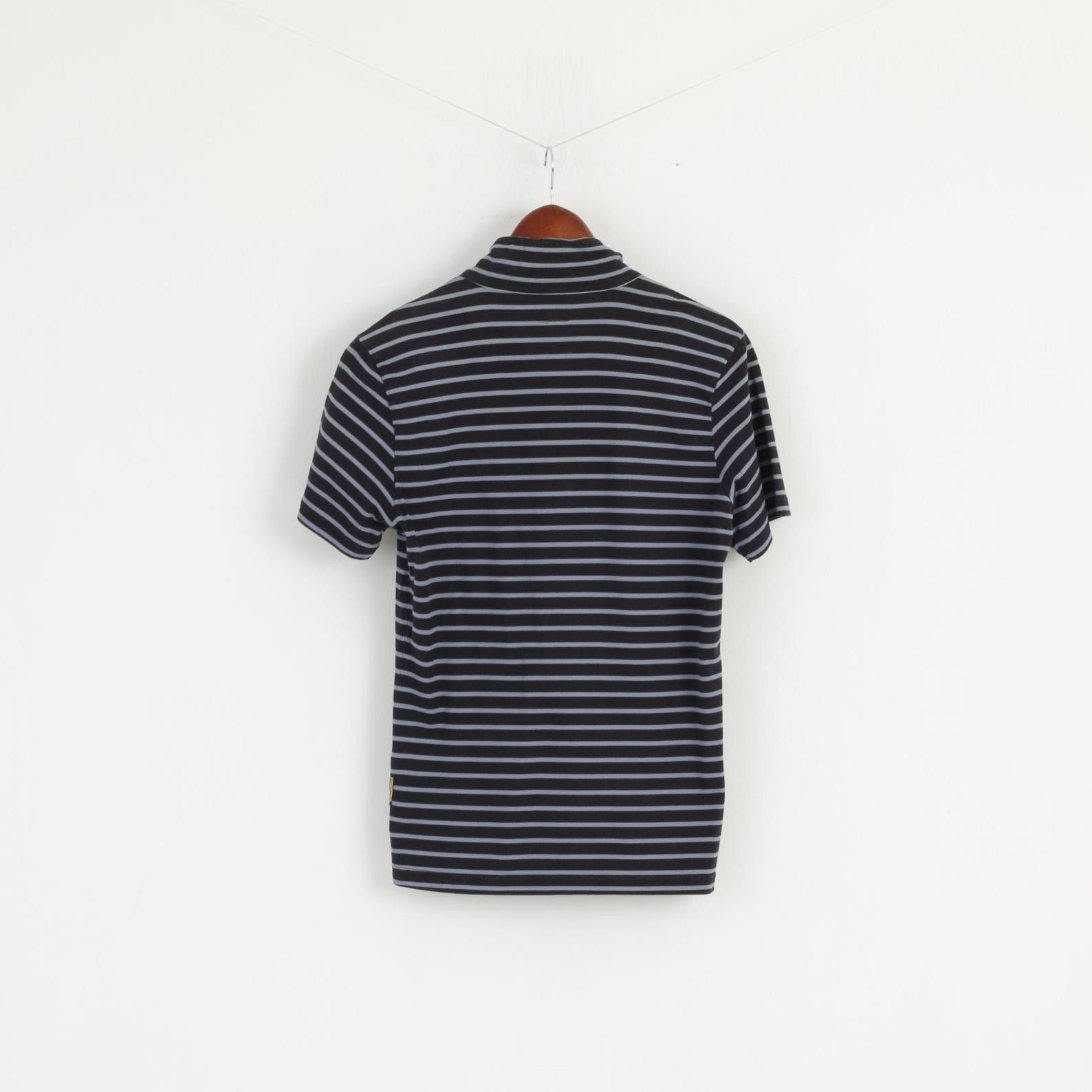 Armani Armani Jeans Men M (S) Shirt Navy Striped Cotton Slim 6458 Size US M / EU 48-50 / 2 - 5 Thumbnail