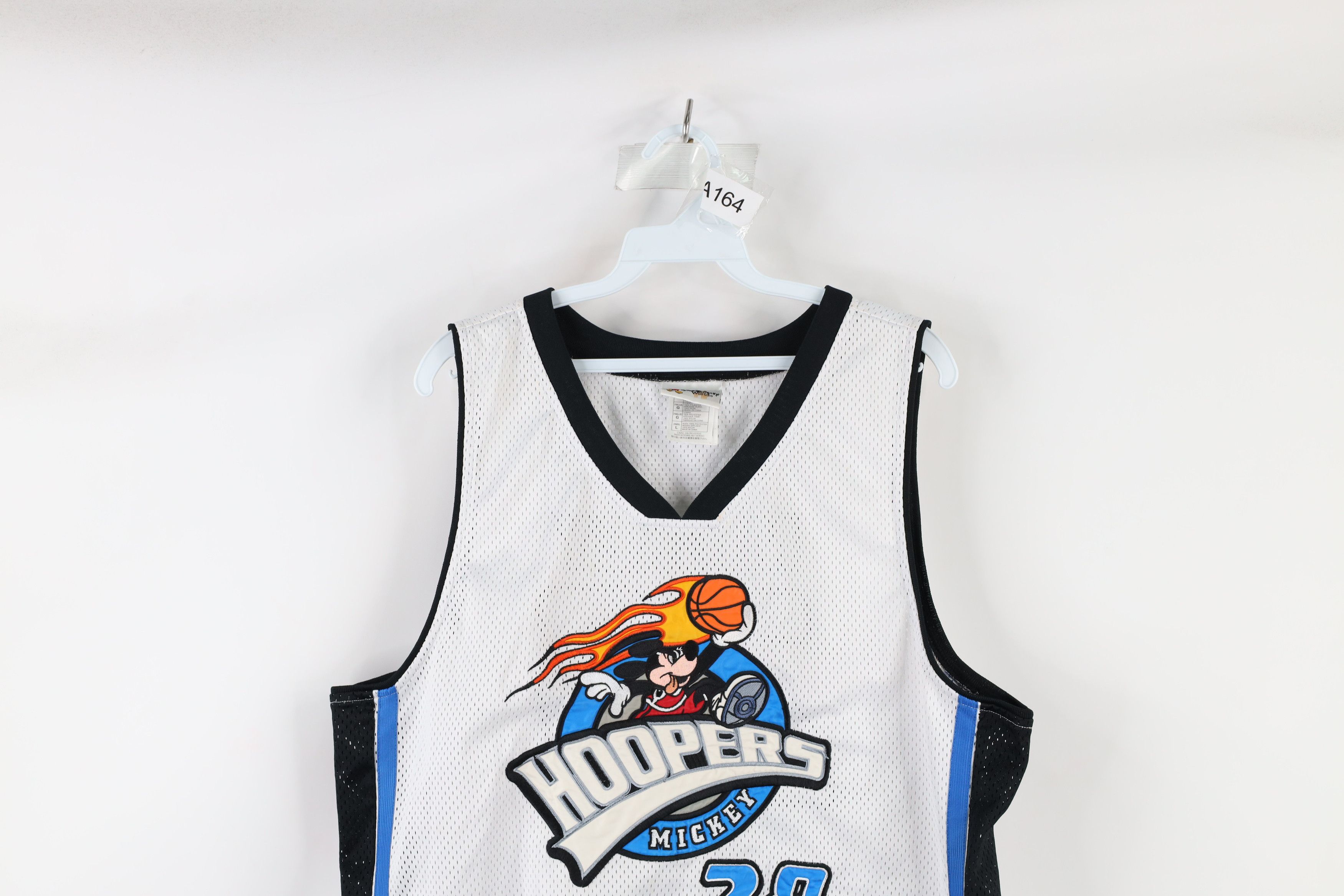 Disney × Vintage Vintage 90s Disney Flames Mickey Mouse Basketball Jersey Size US L / EU 52-54 / 3 - 2 Thumbnail
