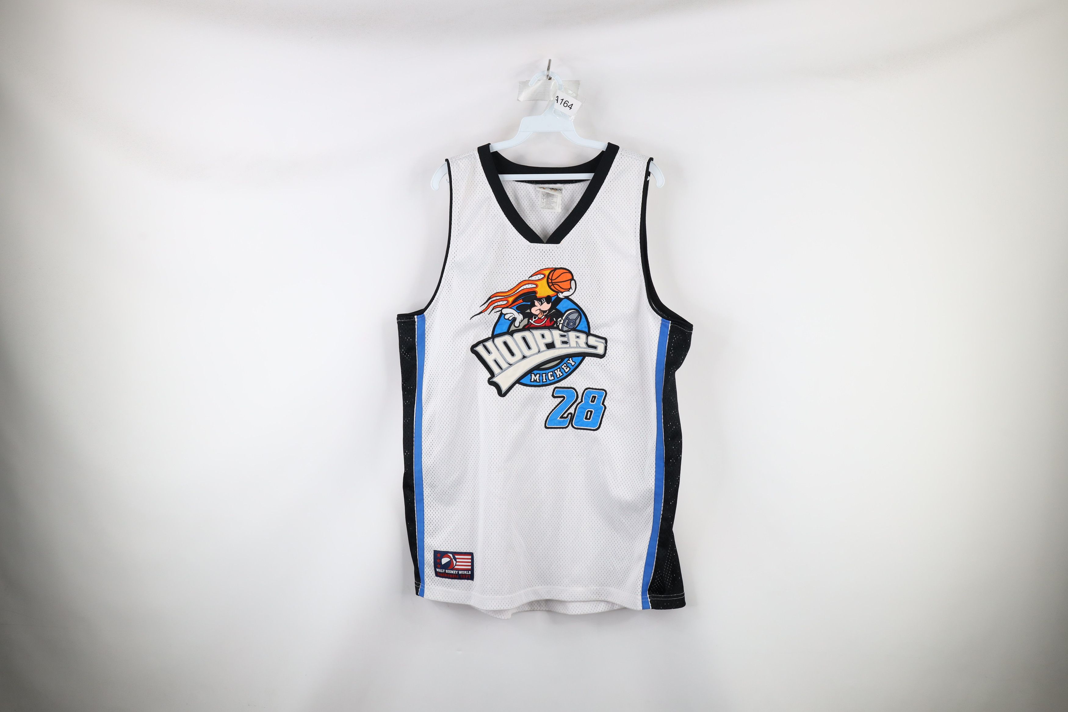 Disney × Vintage Vintage 90s Disney Flames Mickey Mouse Basketball Jersey Size US L / EU 52-54 / 3 - 1 Thumbnail