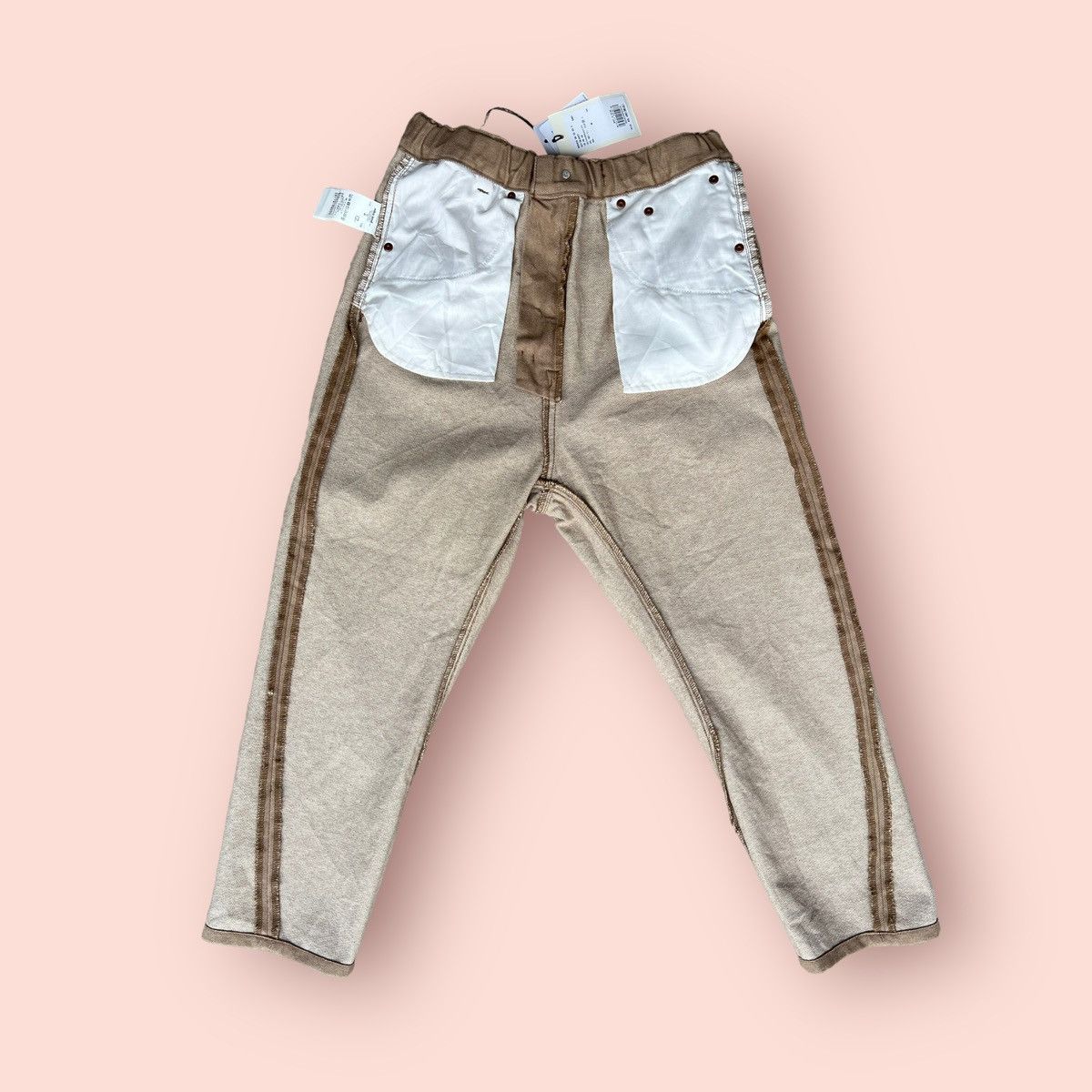 Designer × Japanese Brand RARE NIKO AND... JEANS (NEW OLD STOCK) TWIST LEG BAGGY JEANS Size 29" - 19 Thumbnail