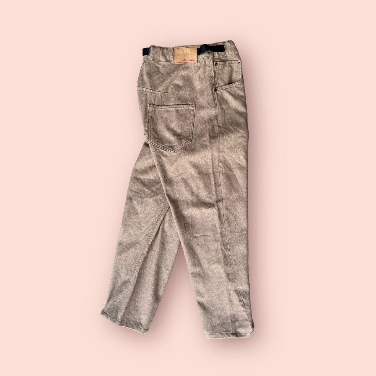 Designer × Japanese Brand RARE NIKO AND... JEANS (NEW OLD STOCK) TWIST LEG BAGGY JEANS Size 29" - 4 Thumbnail