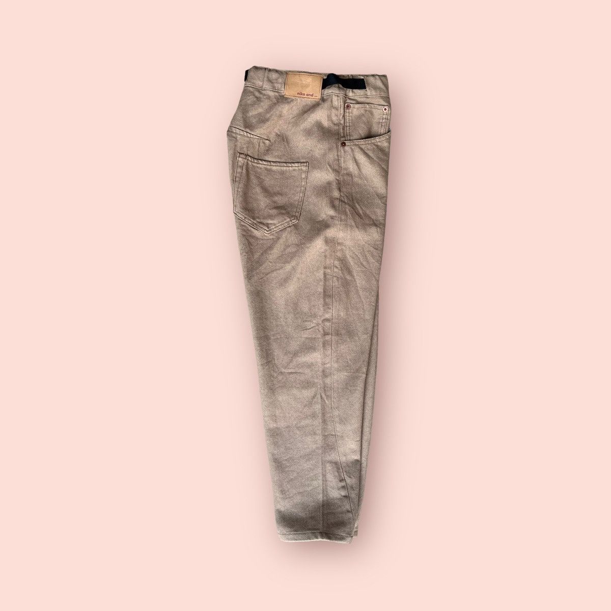 Designer × Japanese Brand RARE NIKO AND... JEANS (NEW OLD STOCK) TWIST LEG BAGGY JEANS Size 29" - 3 Thumbnail