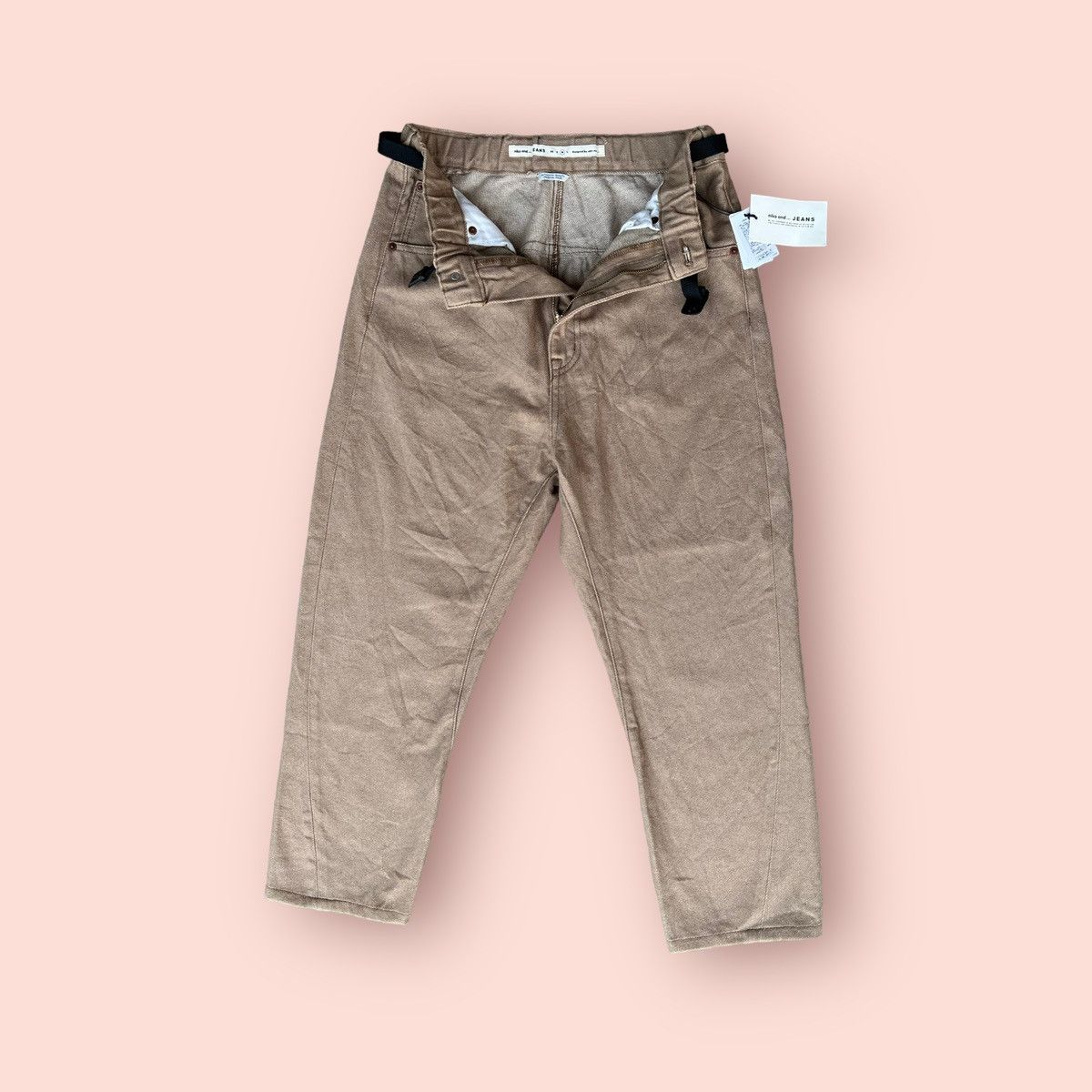 Designer × Japanese Brand RARE NIKO AND... JEANS (NEW OLD STOCK) TWIST LEG BAGGY JEANS Size 29" - 13 Thumbnail
