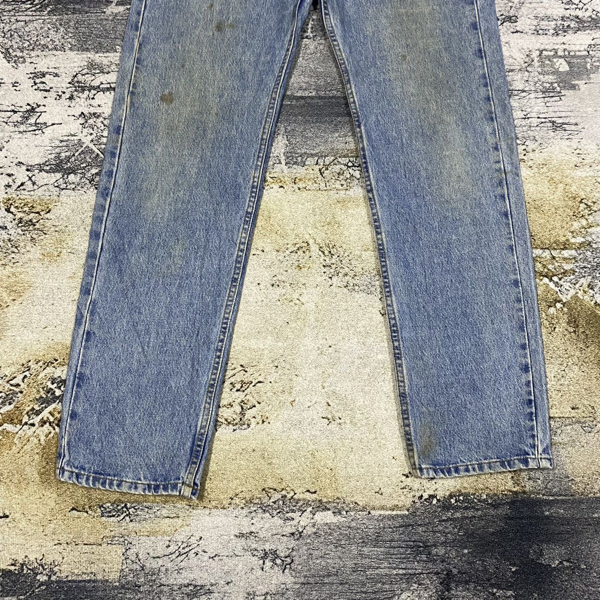 Jean × Levi's × Vintage Vintage 90s Levis 505 Orange Tab Stain Denim Jeans Size US 33 - 6 Thumbnail