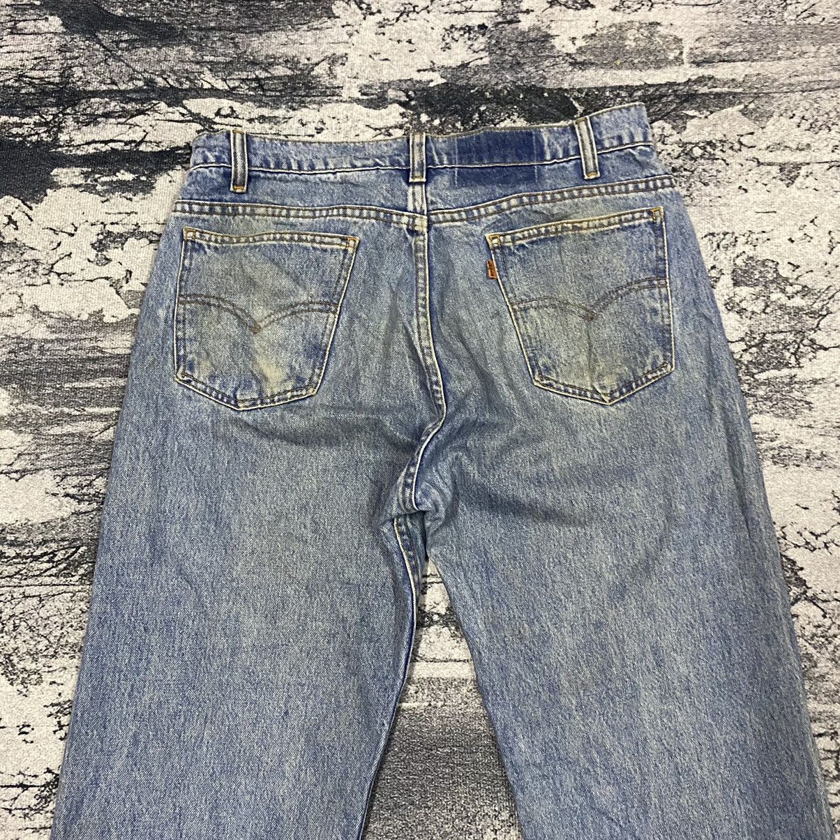 Jean × Levi's × Vintage Vintage 90s Levis 505 Orange Tab Stain Denim Jeans Size US 33 - 9 Thumbnail