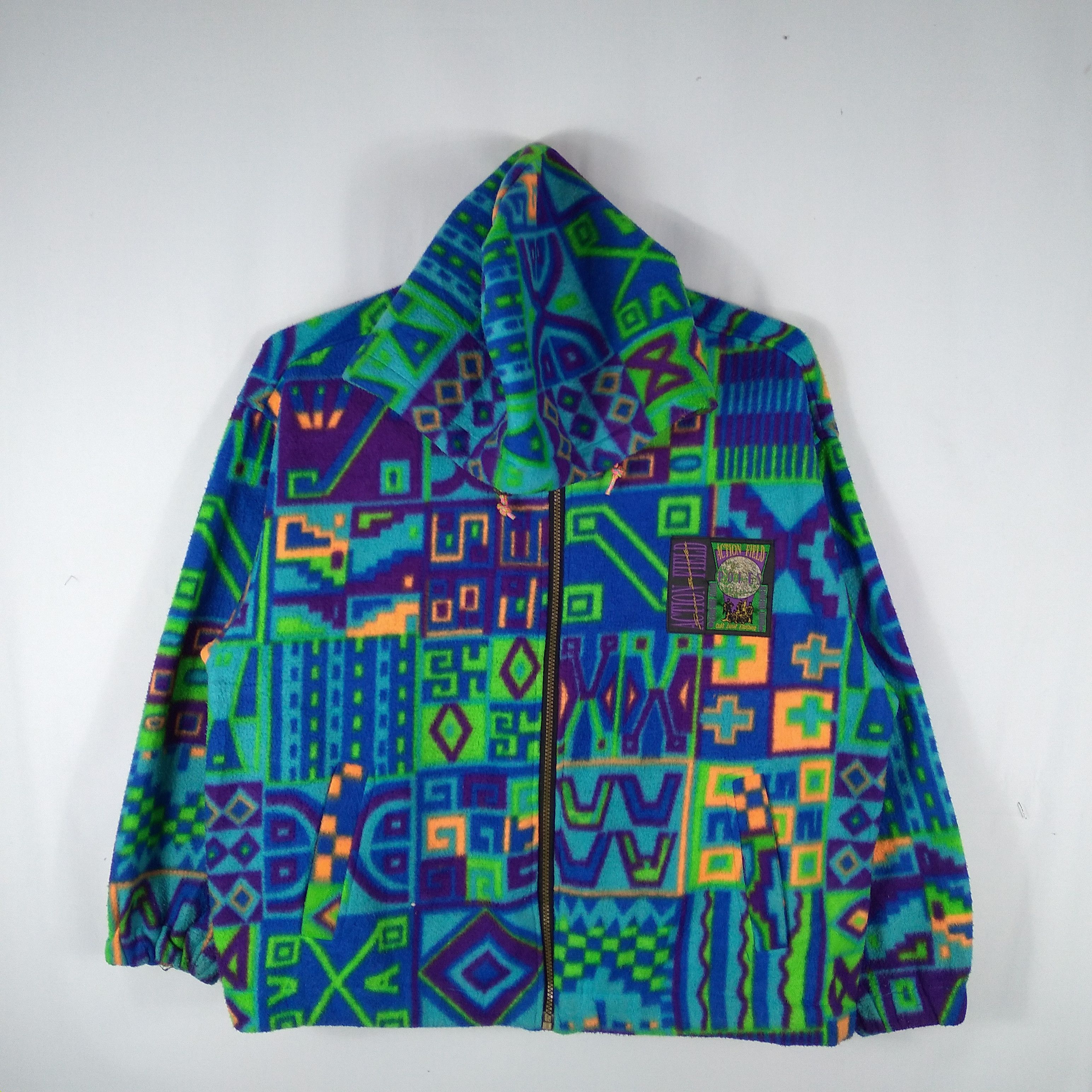 Vintage Poles Action Field Thinsulate Zipper Hoodie Fleece Jacket Size US L / EU 52-54 / 3 - 1 Thumbnail