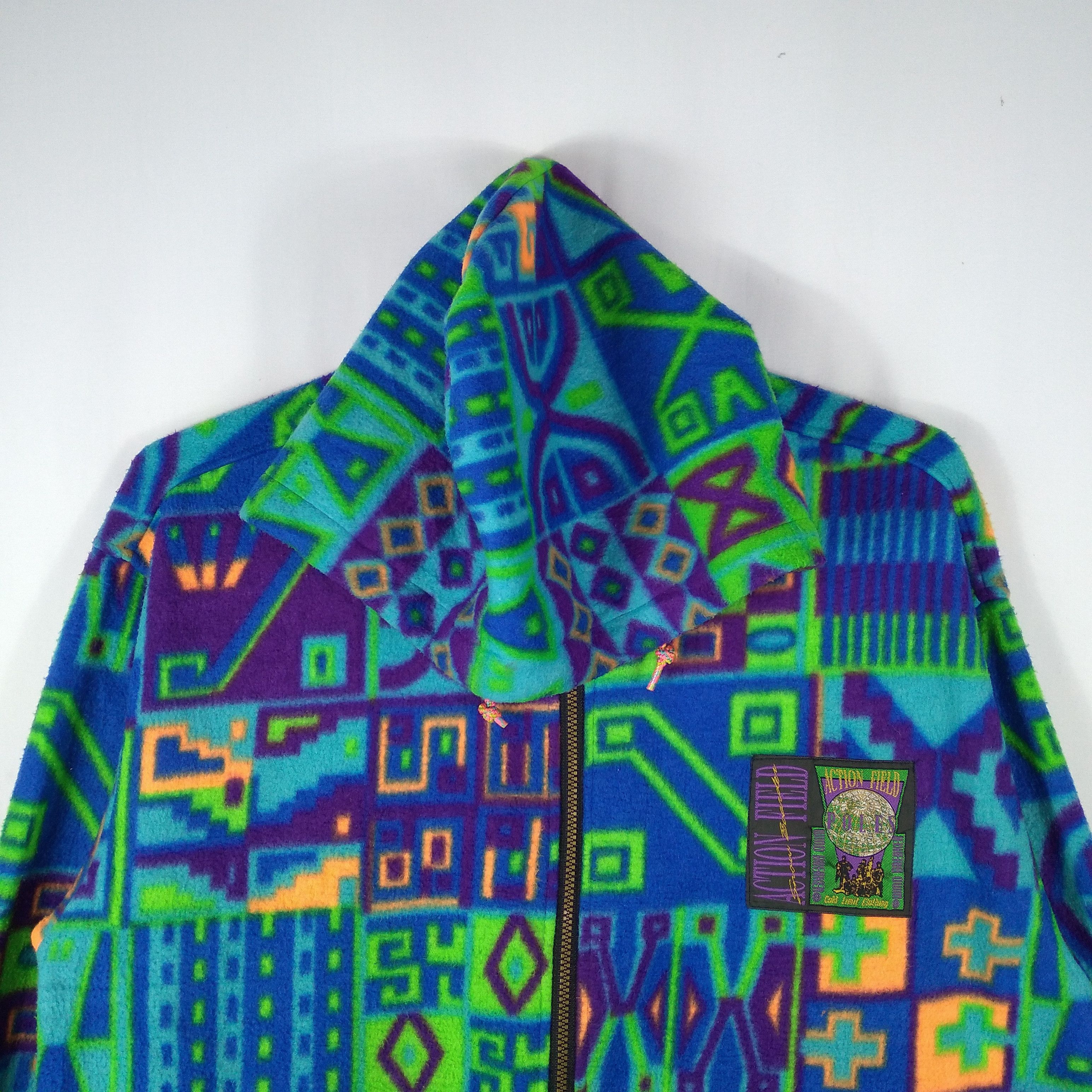Vintage Poles Action Field Thinsulate Zipper Hoodie Fleece Jacket Size US L / EU 52-54 / 3 - 3 Thumbnail