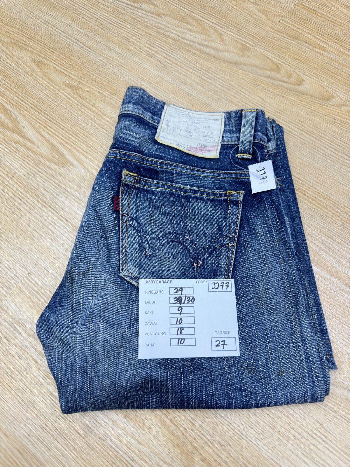 Beauty Beast × Edwin × Vintage Vintage Edwin 503 Flare Bootcut Japan Denim JJ77 Size 27" / US 4 / IT 40 - 12 Thumbnail