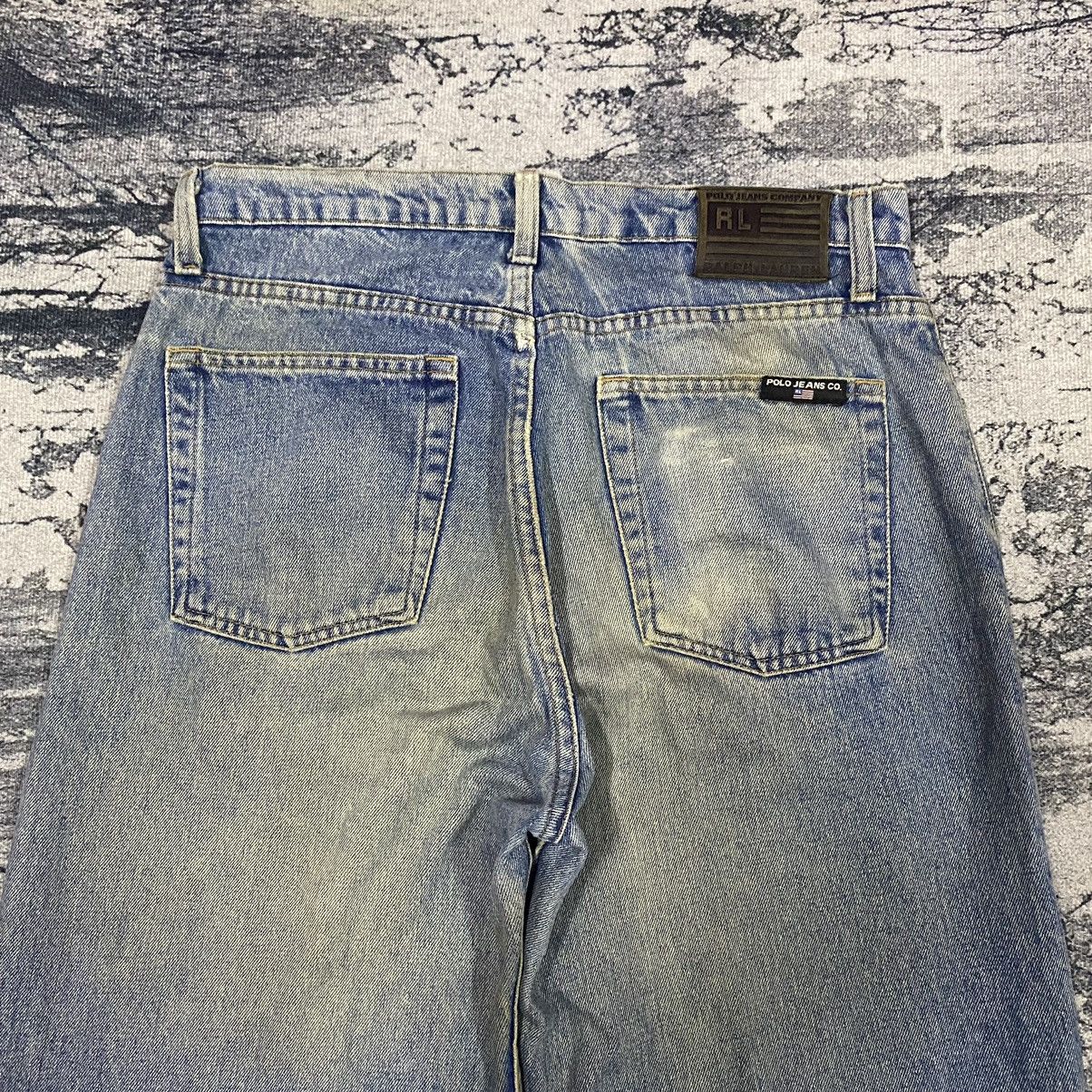 Polo Ralph Lauren × Ralph Lauren × Vintage Gcw23🔥Vintage Polo Ralph Lauren Dirty Rusty Denim Jeans Size US 33 - 10 Thumbnail