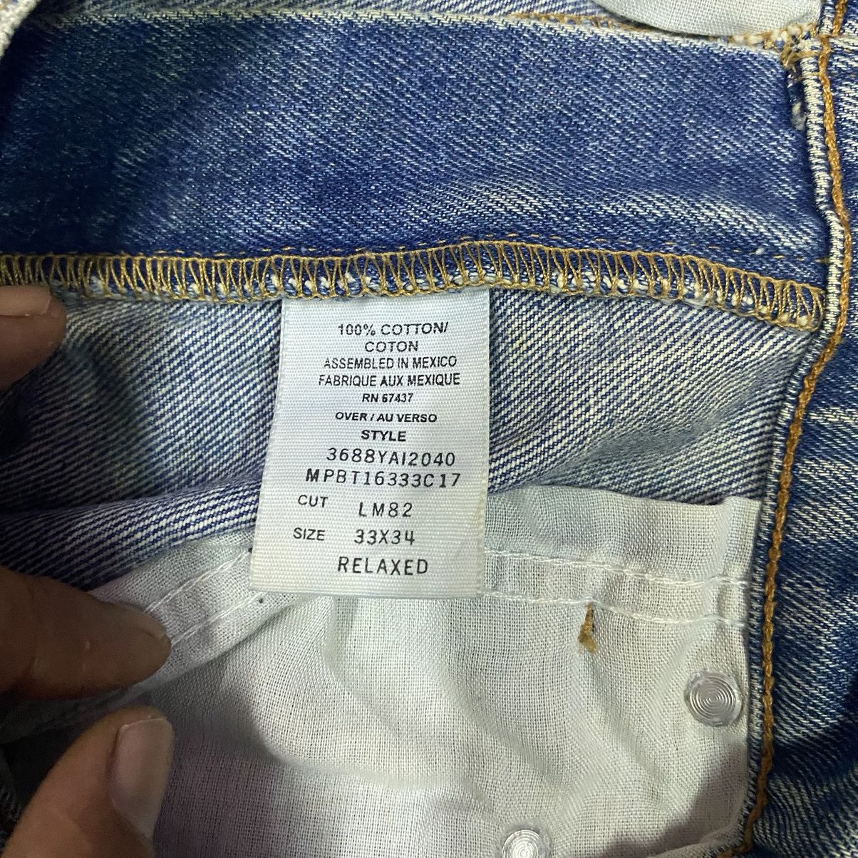 Polo Ralph Lauren × Ralph Lauren × Vintage Gcw23🔥Vintage Polo Ralph Lauren Dirty Rusty Denim Jeans Size US 33 - 6 Thumbnail
