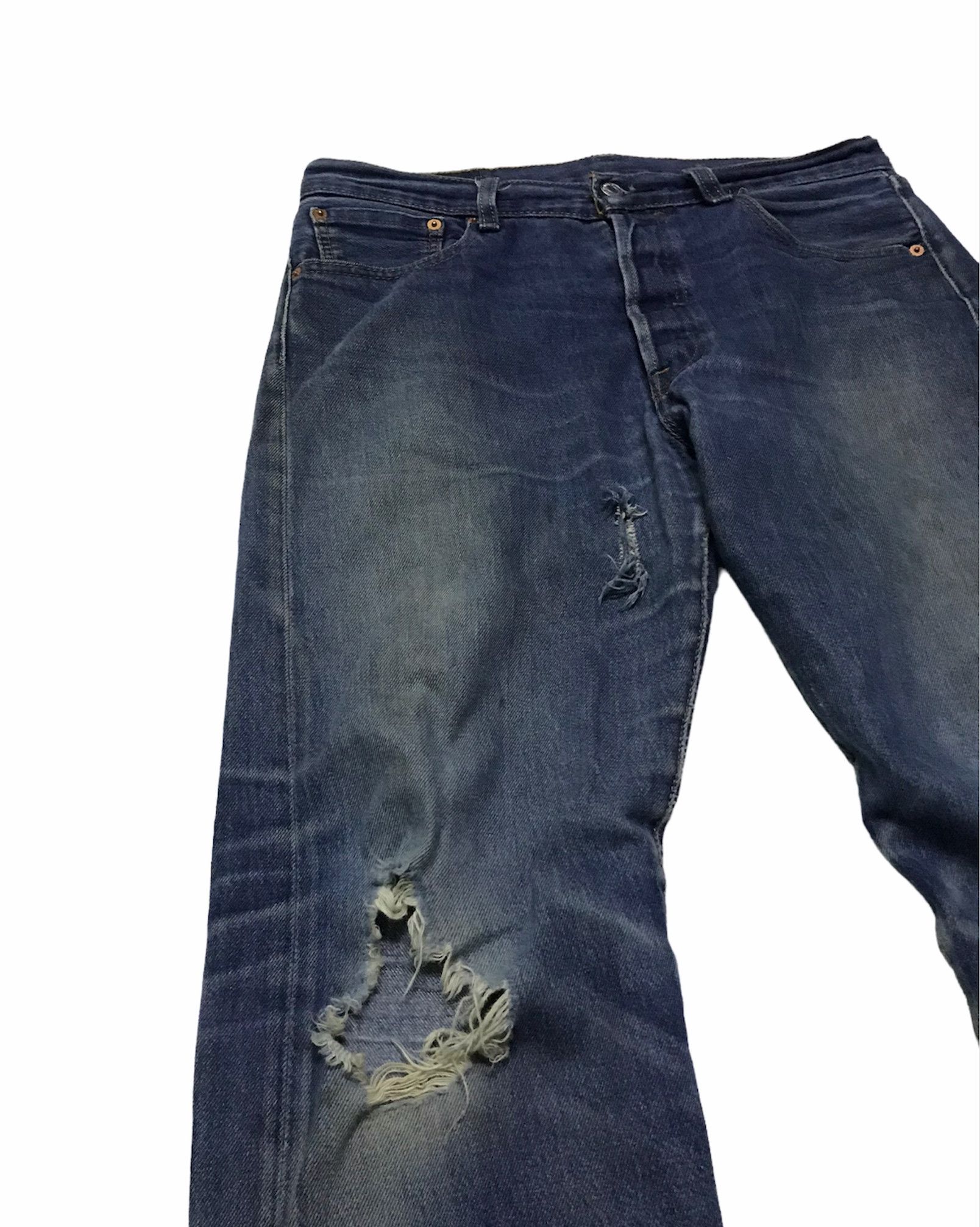 Levi's Vintage Clothing Vintage Levi's 501 distressed jeans Size US 32 / EU 48 - 3 Thumbnail