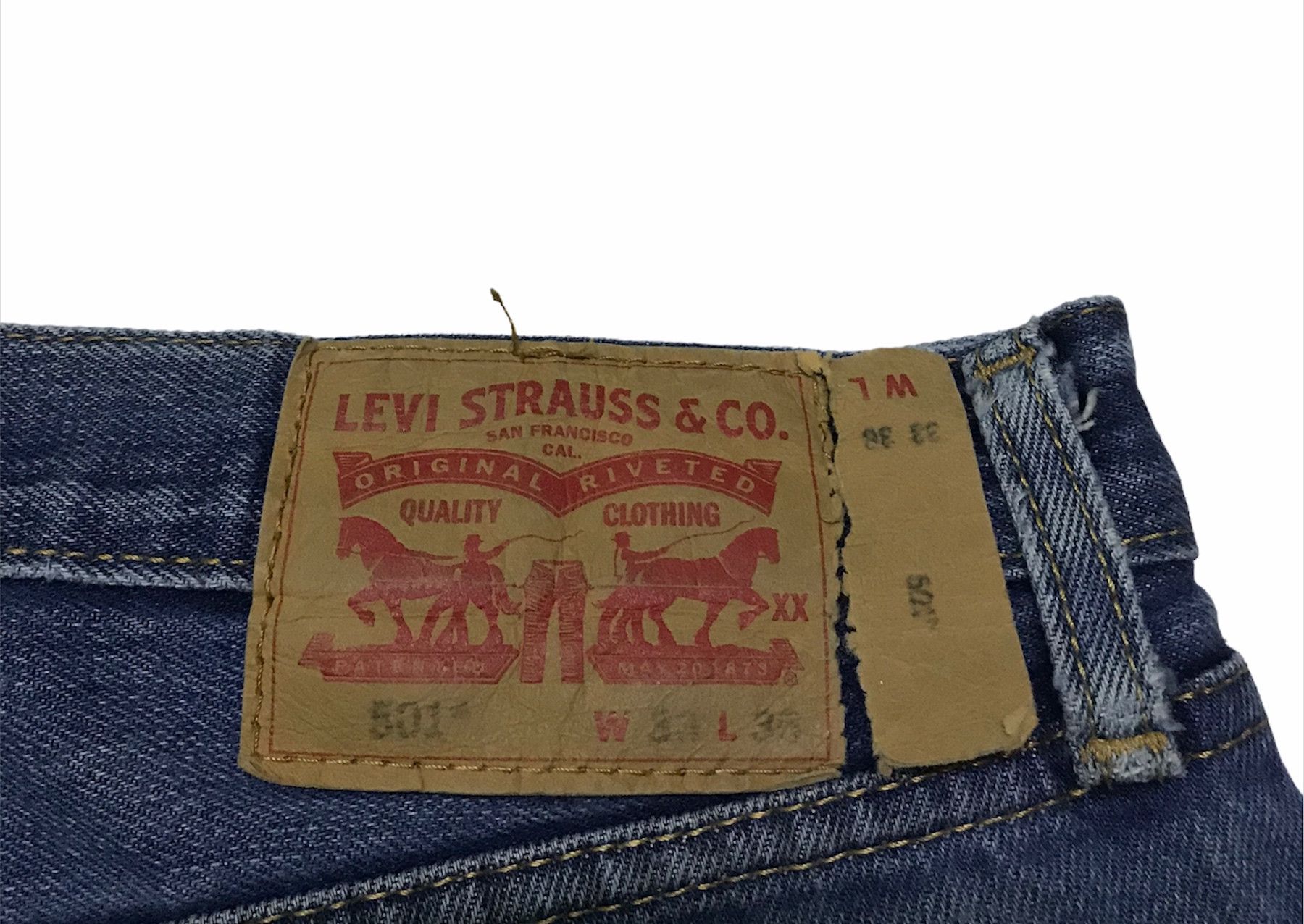Levi's Vintage Clothing Vintage Levi's 501 distressed jeans Size US 32 / EU 48 - 6 Thumbnail