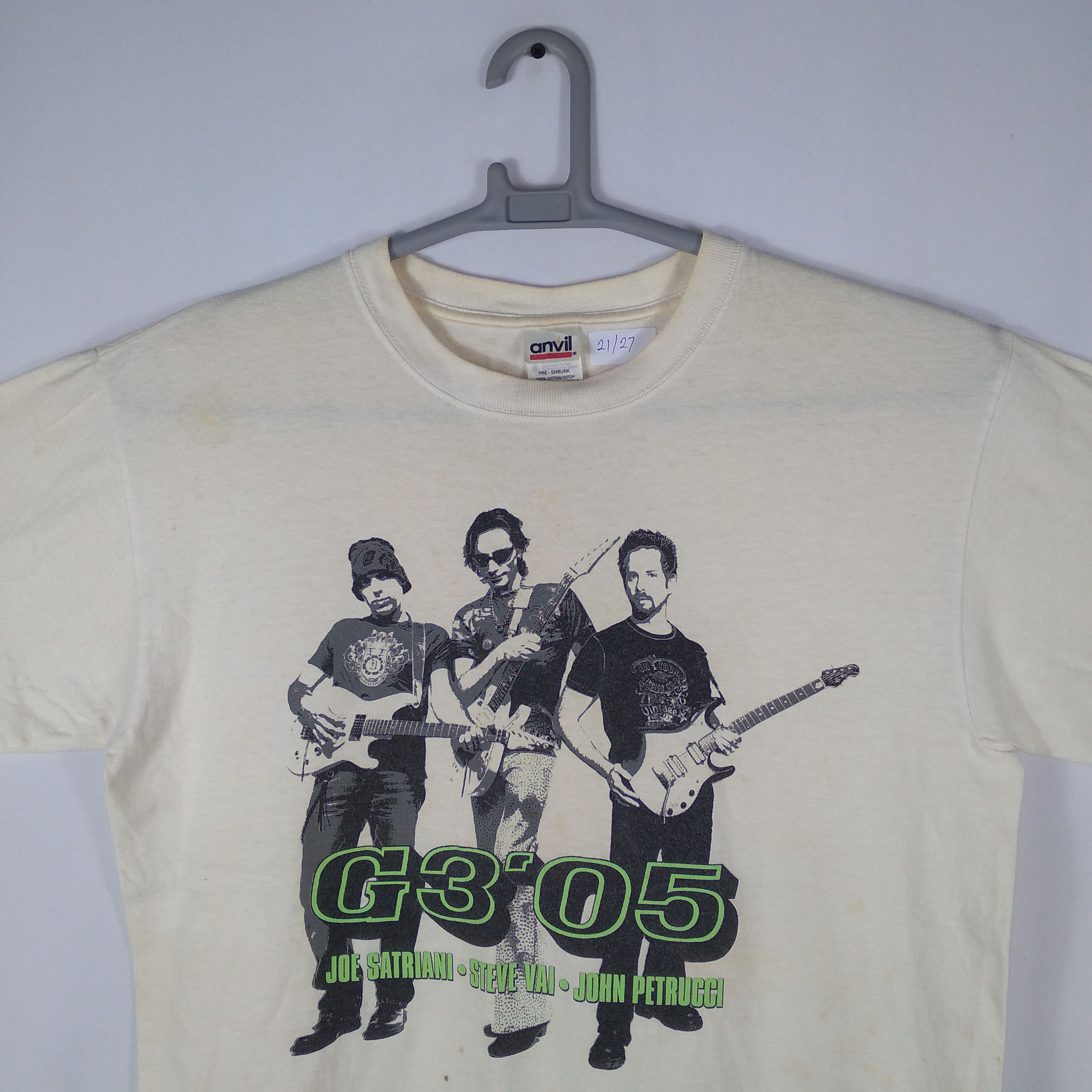 Band Tees × Vintage Vintage Steve Vai Joe Satriani John Petrucci Japan Tour Tee Size US L / EU 52-54 / 3 - 2 Thumbnail