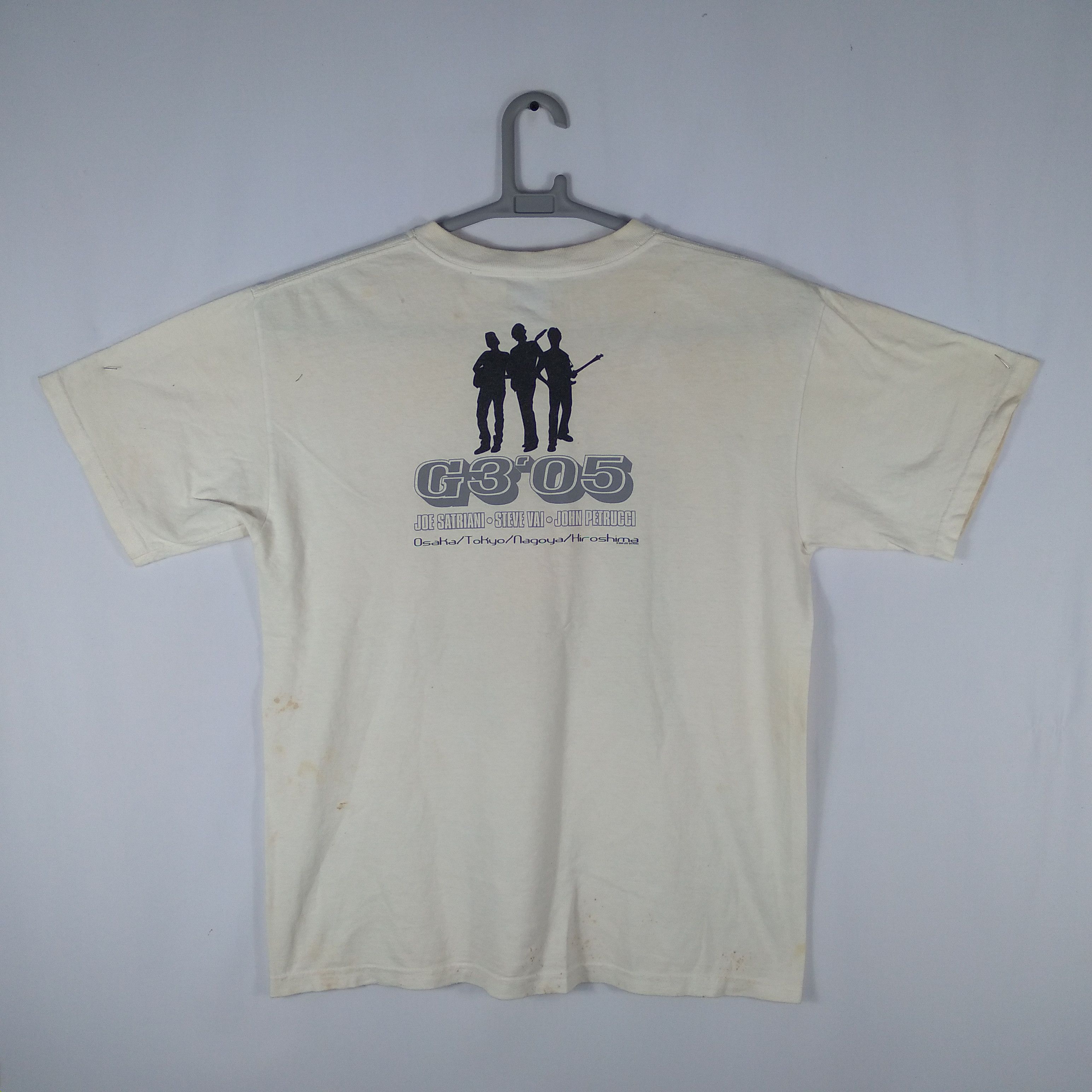 Band Tees × Vintage Vintage Steve Vai Joe Satriani John Petrucci Japan Tour Tee Size US L / EU 52-54 / 3 - 4 Thumbnail