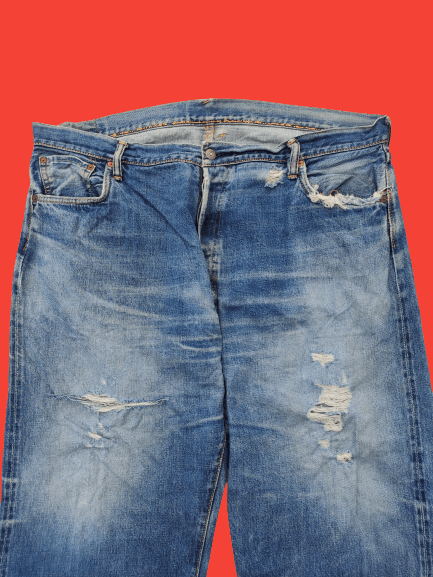 Evisu × Vintage Vintage Evisu Jeans Distressed Size US 43 - 4 Thumbnail