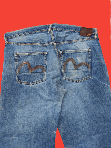 Evisu × Vintage Vintage Evisu Jeans Distressed Size US 43 - 2 Thumbnail