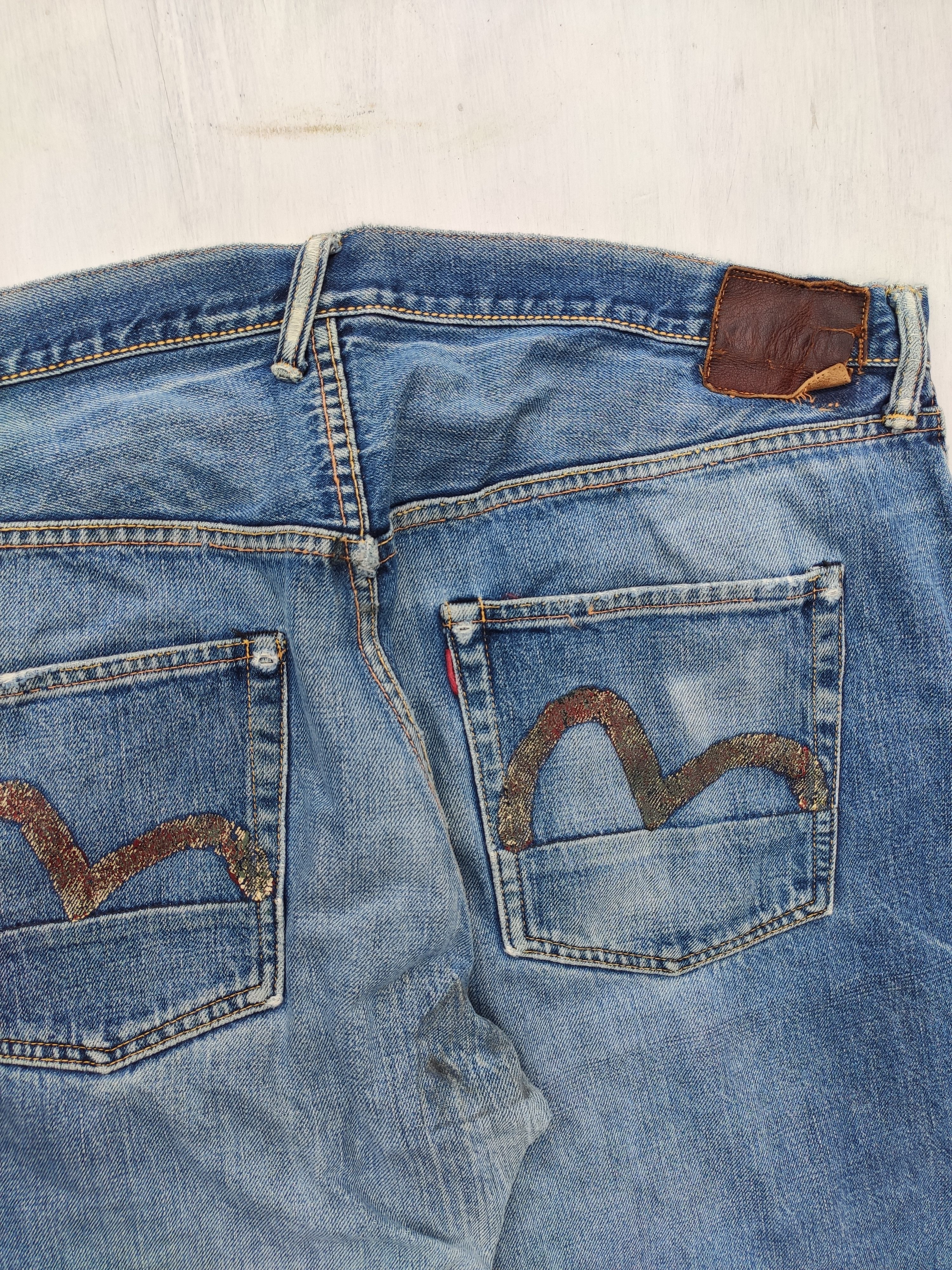 Evisu × Vintage Vintage Evisu Jeans Distressed Size US 43 - 11 Thumbnail