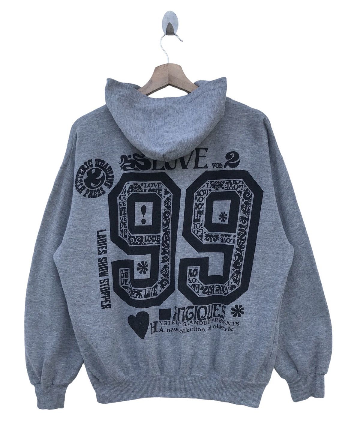 Hysteric Glamour Vintage Hystric Glamour Backhit Overprint Hoodie Size M / US 6-8 / IT 42-44 - 1 Thumbnail