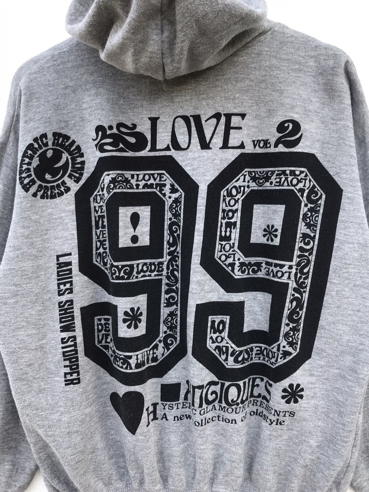 Hysteric Glamour Vintage Hystric Glamour Backhit Overprint Hoodie Size M / US 6-8 / IT 42-44 - 4 Thumbnail