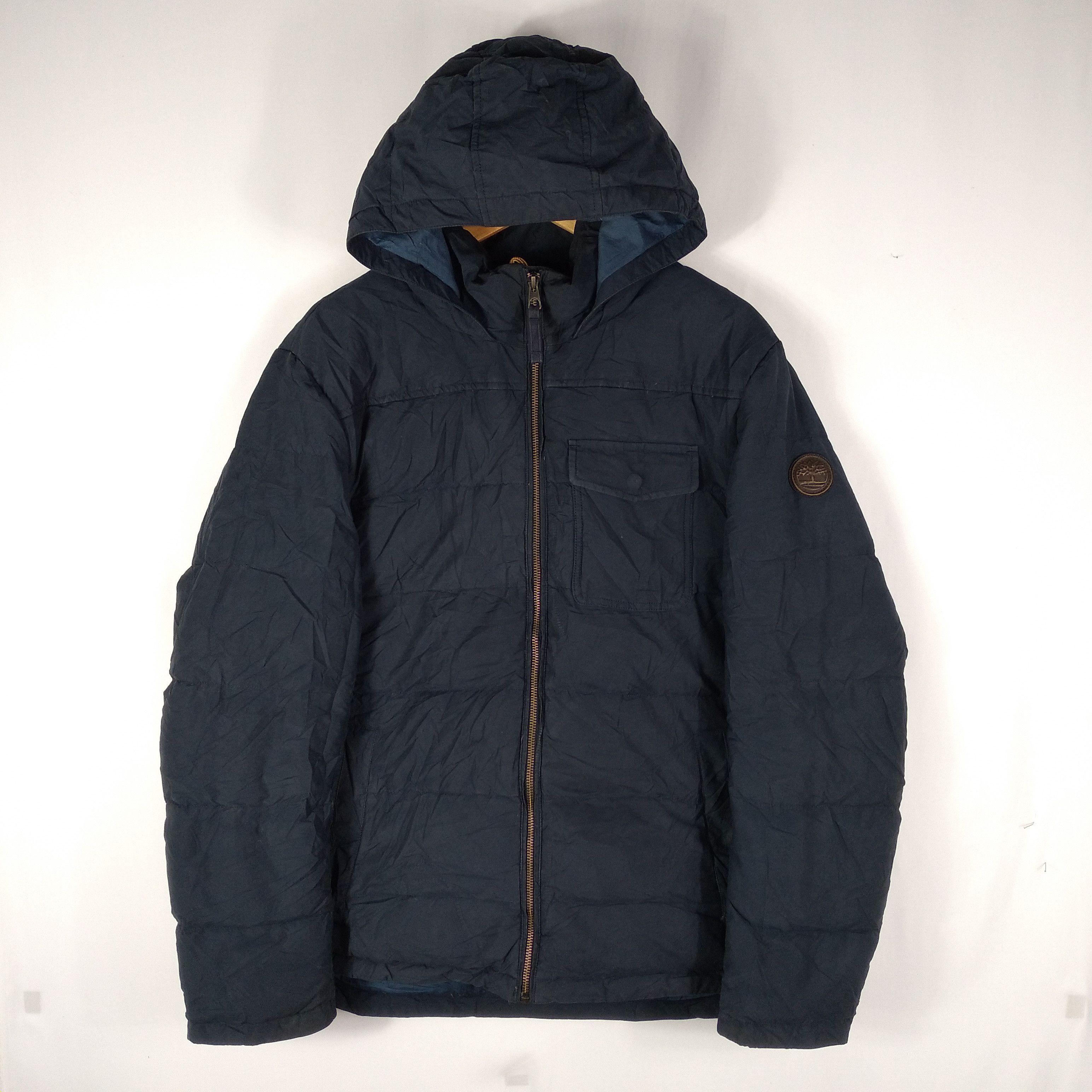 Vintage Timberland Puffer Hoodie Winter Jacket