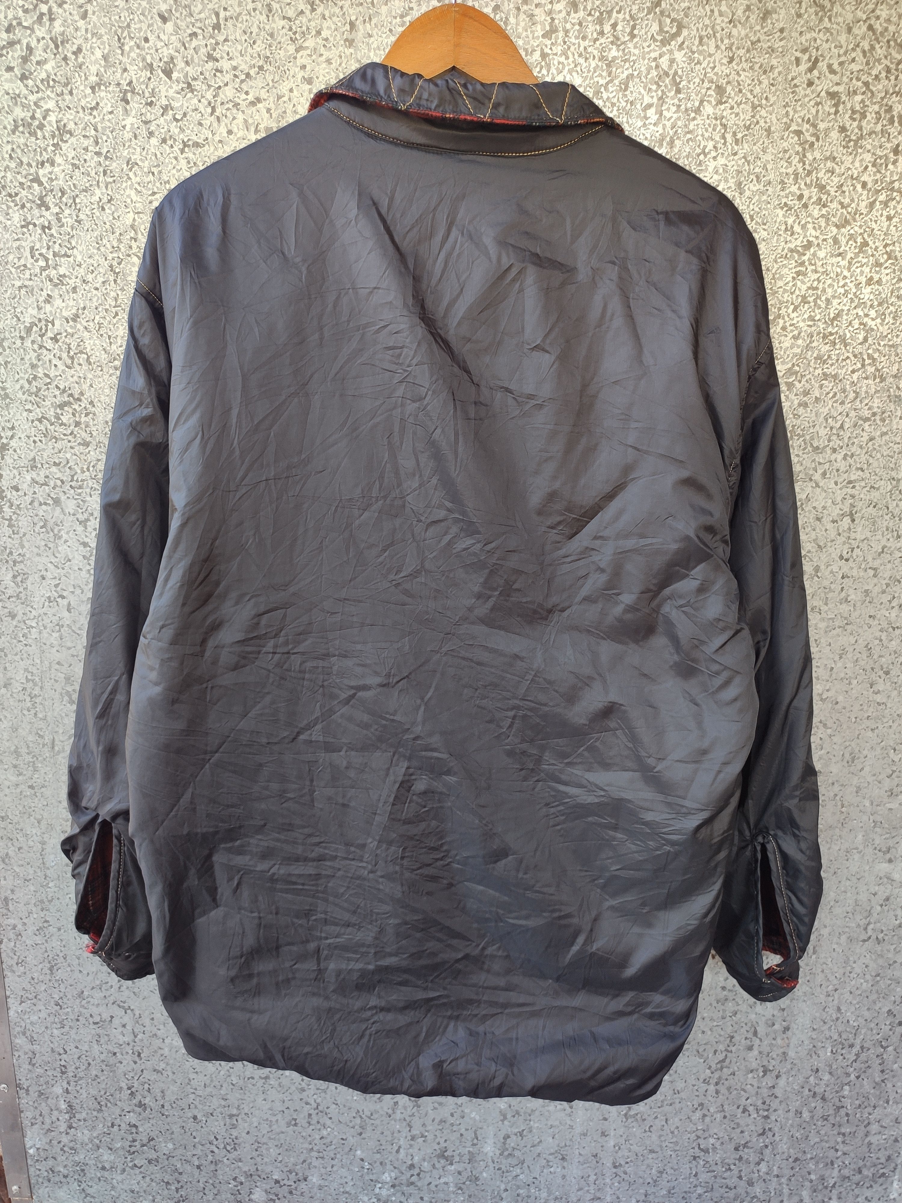 Vintage Soviet Urban tribe zipper jacket reversable tartan Size US L / EU 52-54 / 3 - 8 Thumbnail