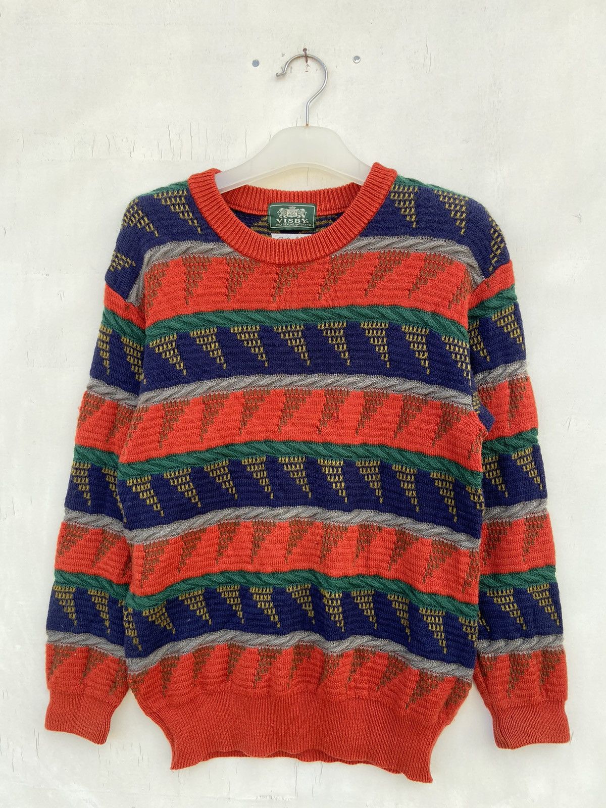 Japanese Brand VISBY PRINTED KNITTED SWEATSHIRT Size US M / EU 48-50 / 2 - 1 Thumbnail