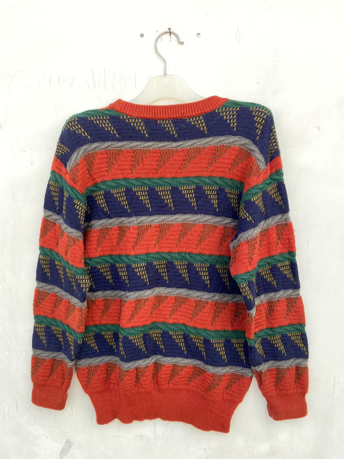 Japanese Brand VISBY PRINTED KNITTED SWEATSHIRT Size US M / EU 48-50 / 2 - 4 Thumbnail