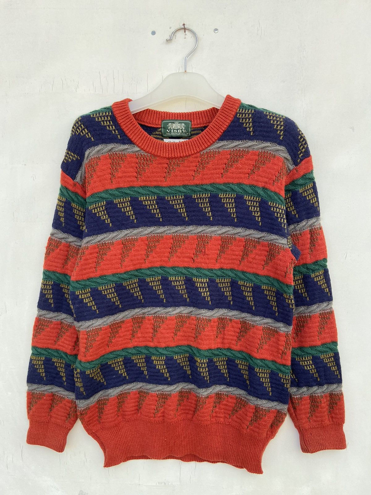 Japanese Brand VISBY PRINTED KNITTED SWEATSHIRT Size US M / EU 48-50 / 2 - 2 Thumbnail