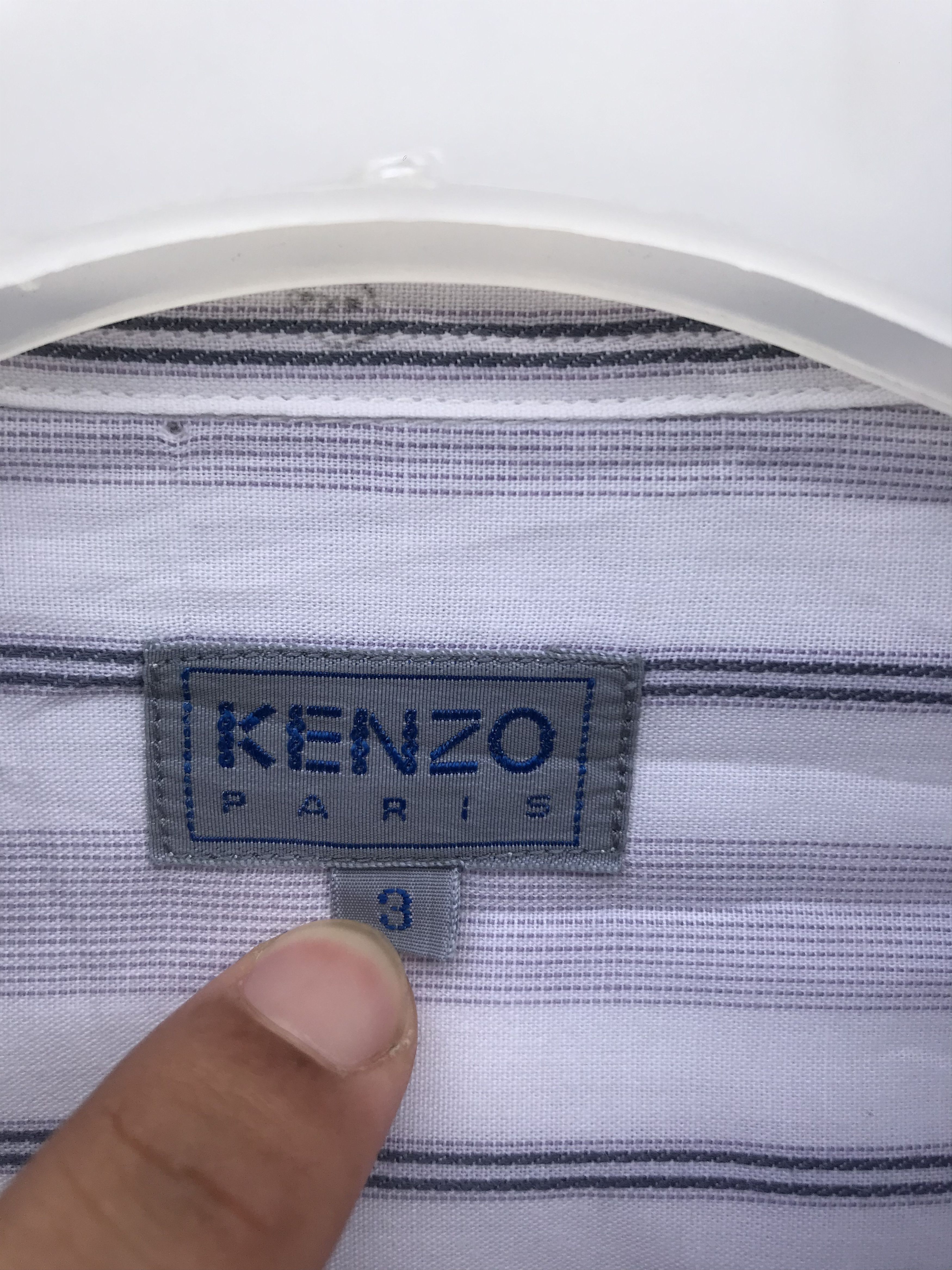 Kenzo VINTAGE KENZO STRIPE SHIRT Size US XL / EU 56 / 4 - 3 Thumbnail