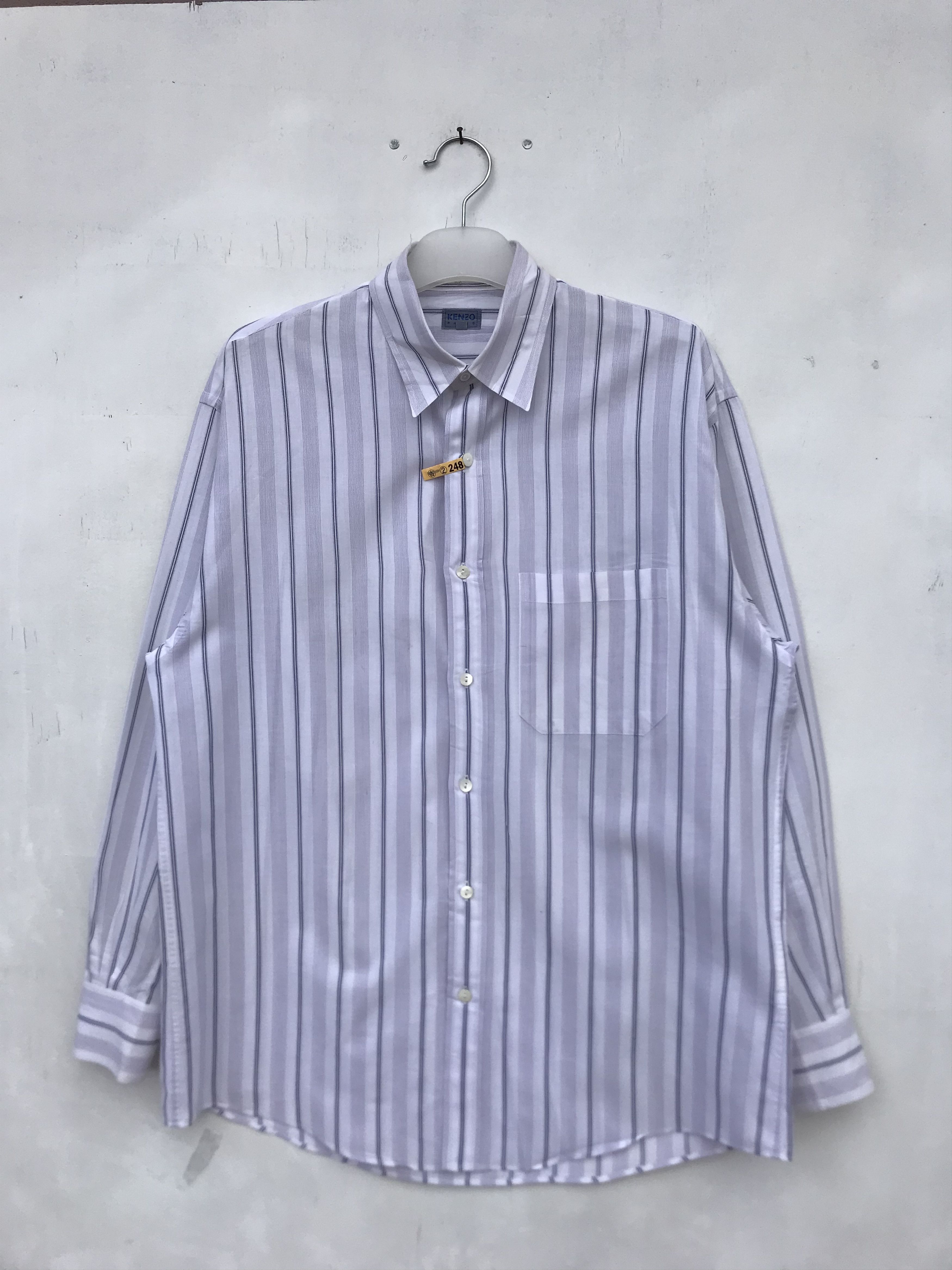 Kenzo VINTAGE KENZO STRIPE SHIRT Size US XL / EU 56 / 4 - 1 Thumbnail