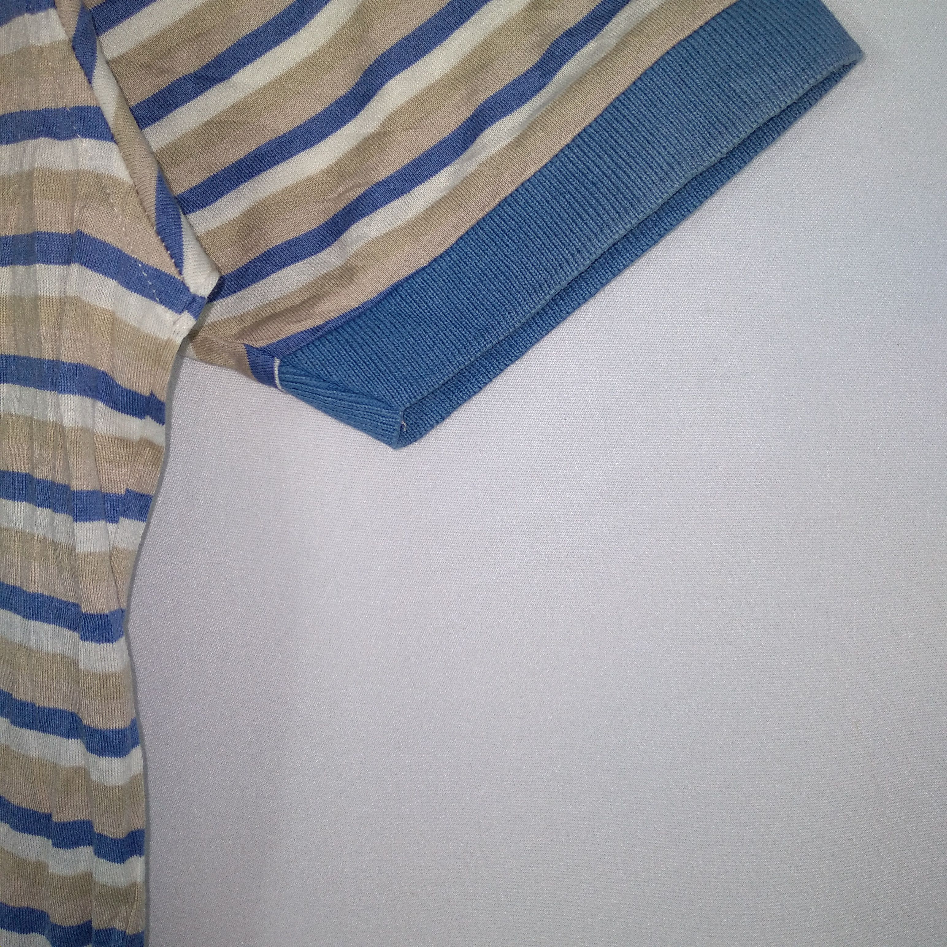 Designer × Vintage × Yves Saint Laurent Yves Saint Laurent Classics Stripes Polo Shirts Size US S / EU 44-46 / 1 - 5 Thumbnail