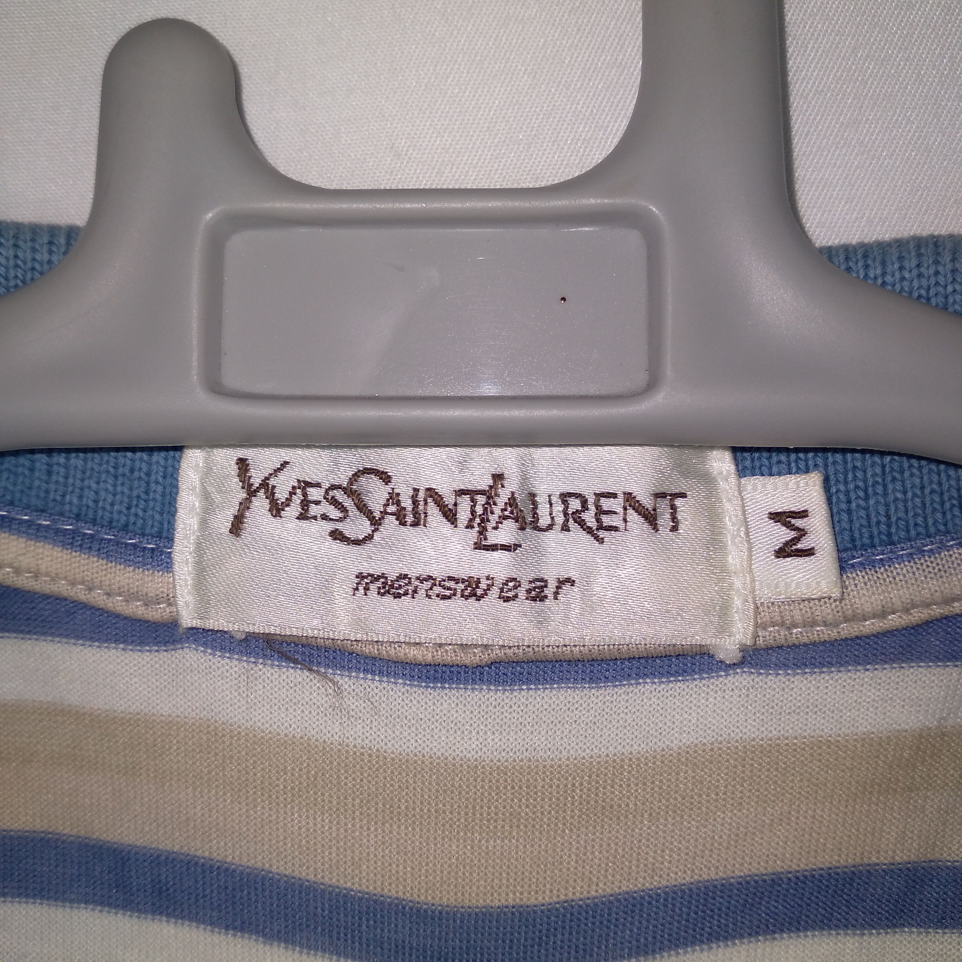 Designer × Vintage × Yves Saint Laurent Yves Saint Laurent Classics Stripes Polo Shirts Size US S / EU 44-46 / 1 - 7 Thumbnail