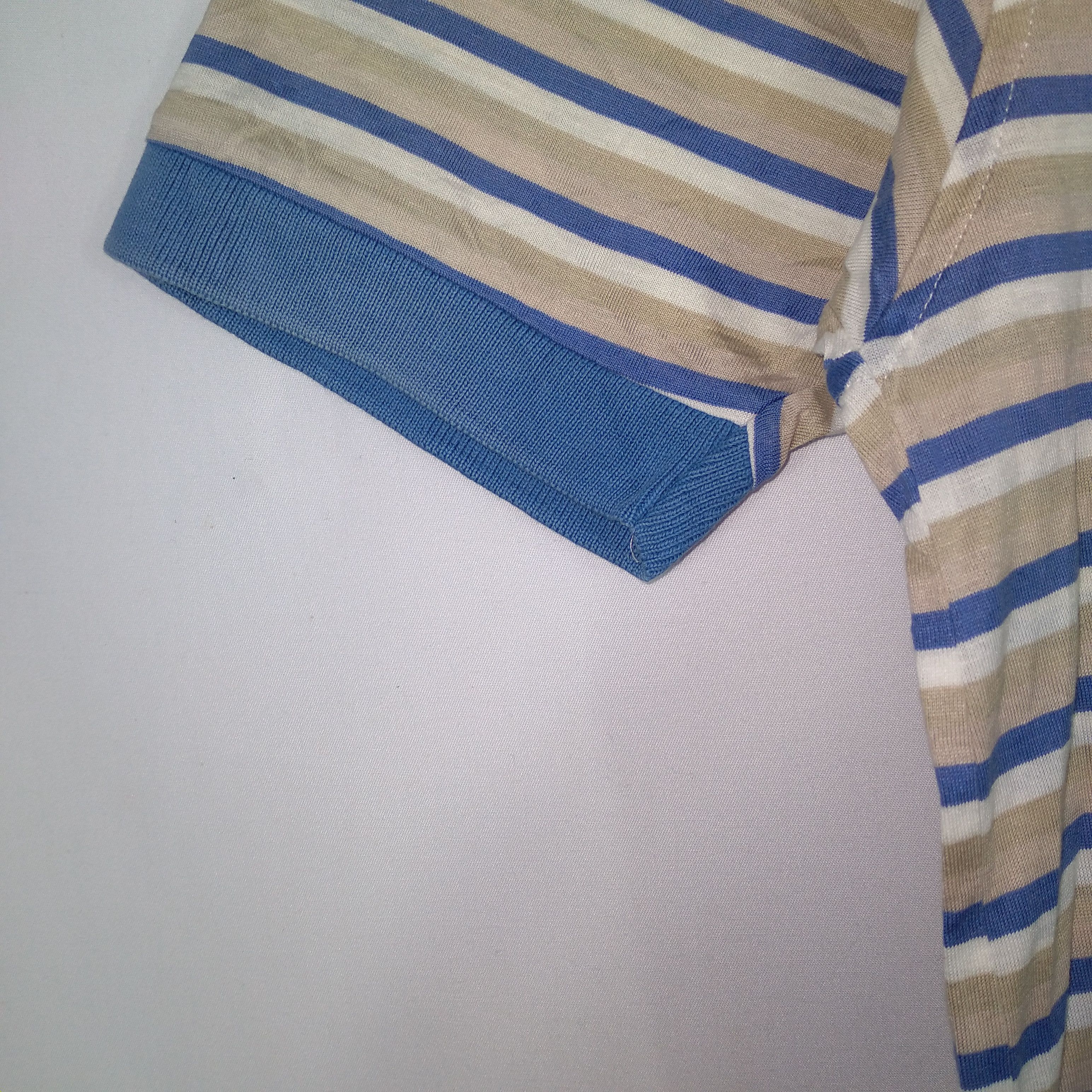 Designer × Vintage × Yves Saint Laurent Yves Saint Laurent Classics Stripes Polo Shirts Size US S / EU 44-46 / 1 - 6 Thumbnail