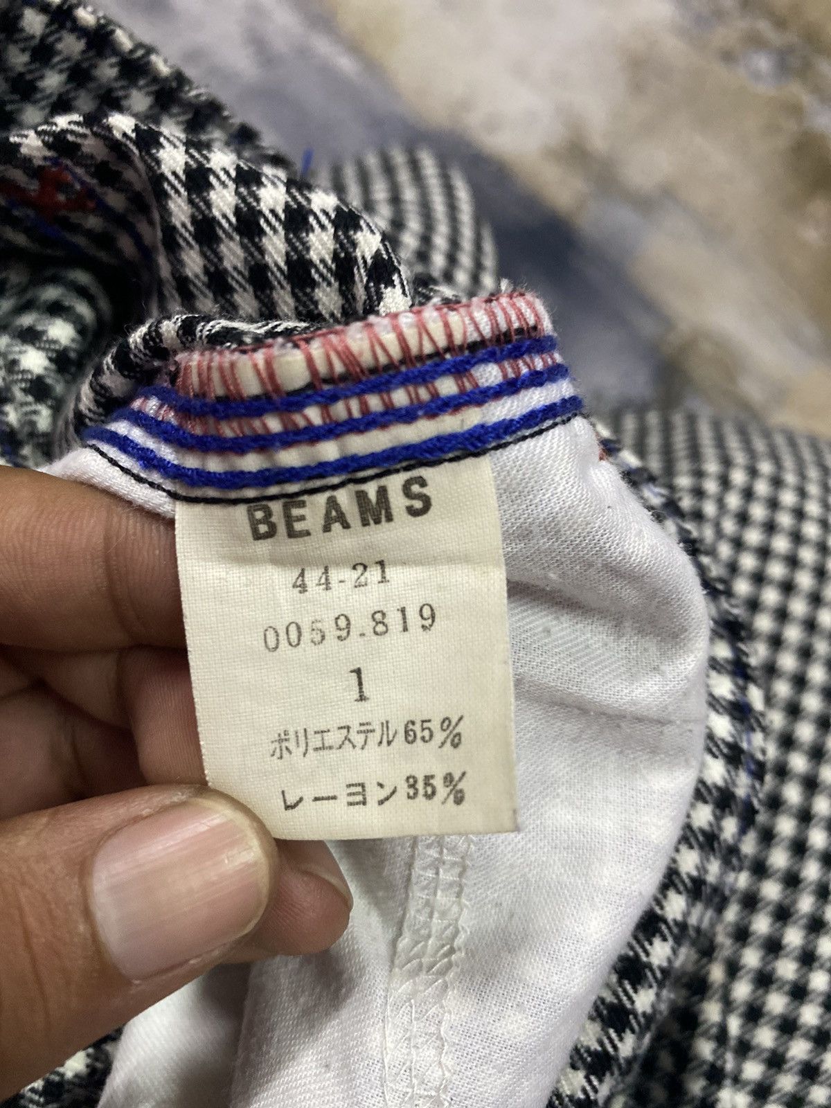 Beams Plus × Japanese Brand × Vintage Last Day Vintage Japanese Beams Boy Checkered Belt Buckle Size US 30 / EU 46 - 10 Thumbnail
