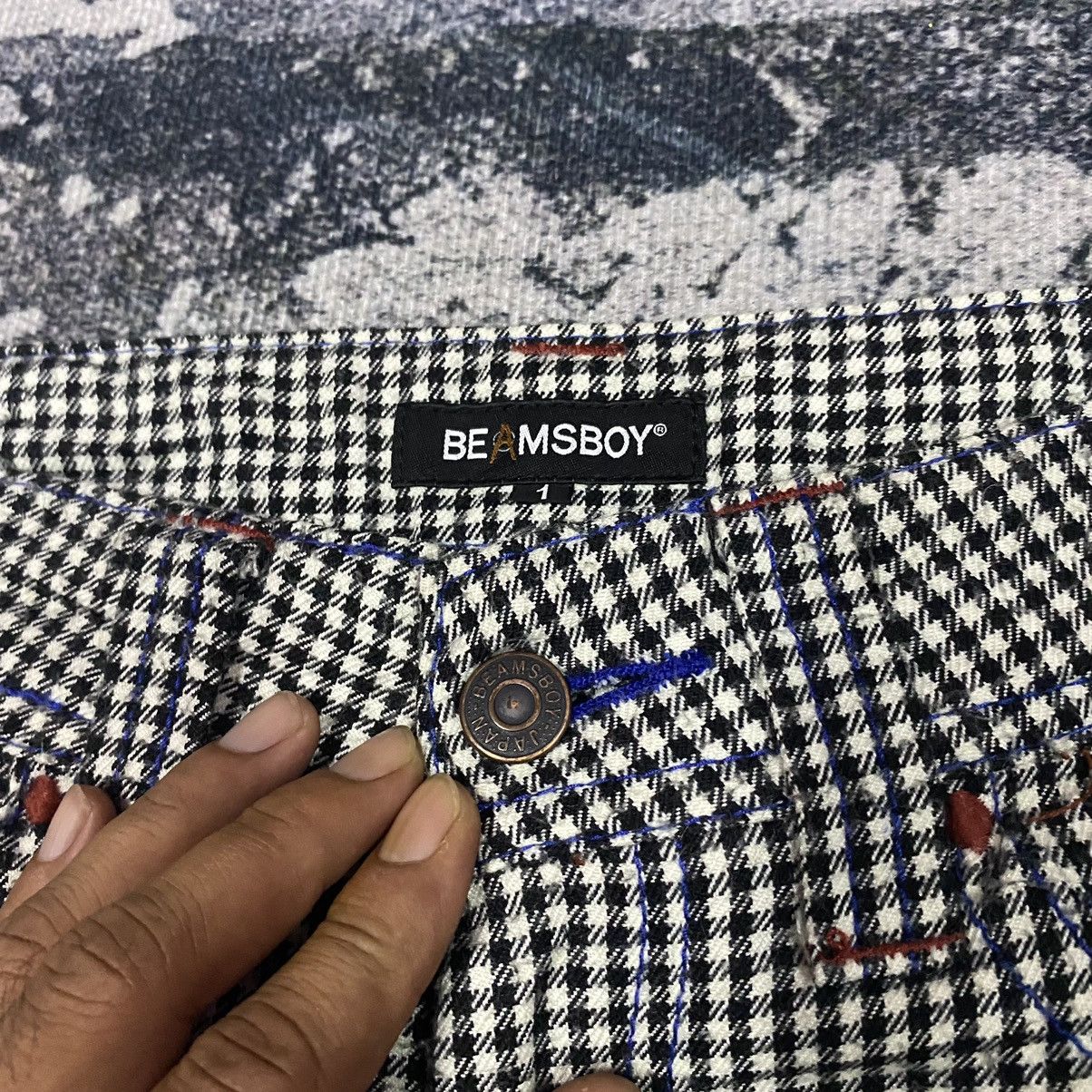Beams Plus × Japanese Brand × Vintage Last Day Vintage Japanese Beams Boy Checkered Belt Buckle Size US 30 / EU 46 - 6 Thumbnail