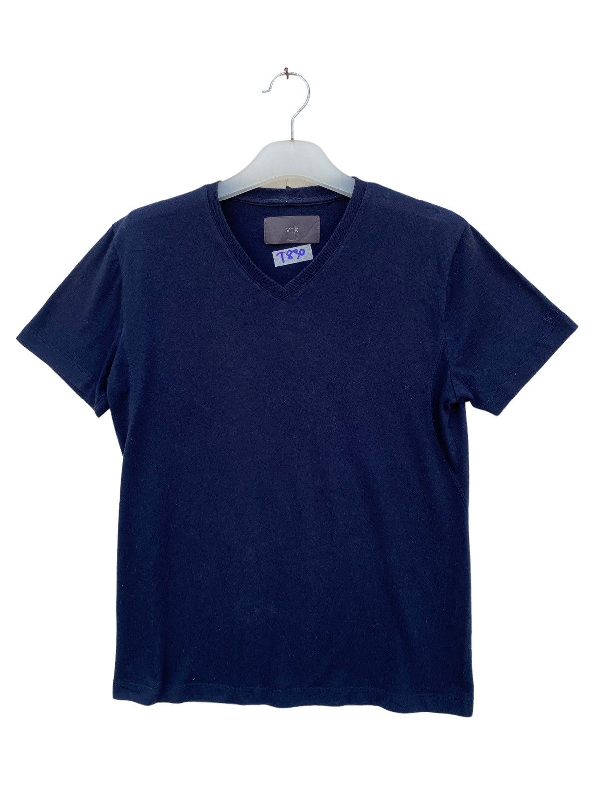 Japanese Brand Wjk Plain V neck Tees Size US L / EU 52-54 / 3 - 1 Thumbnail