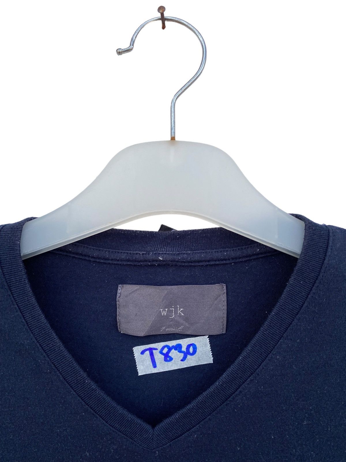 Japanese Brand Wjk Plain V neck Tees Size US L / EU 52-54 / 3 - 2 Thumbnail