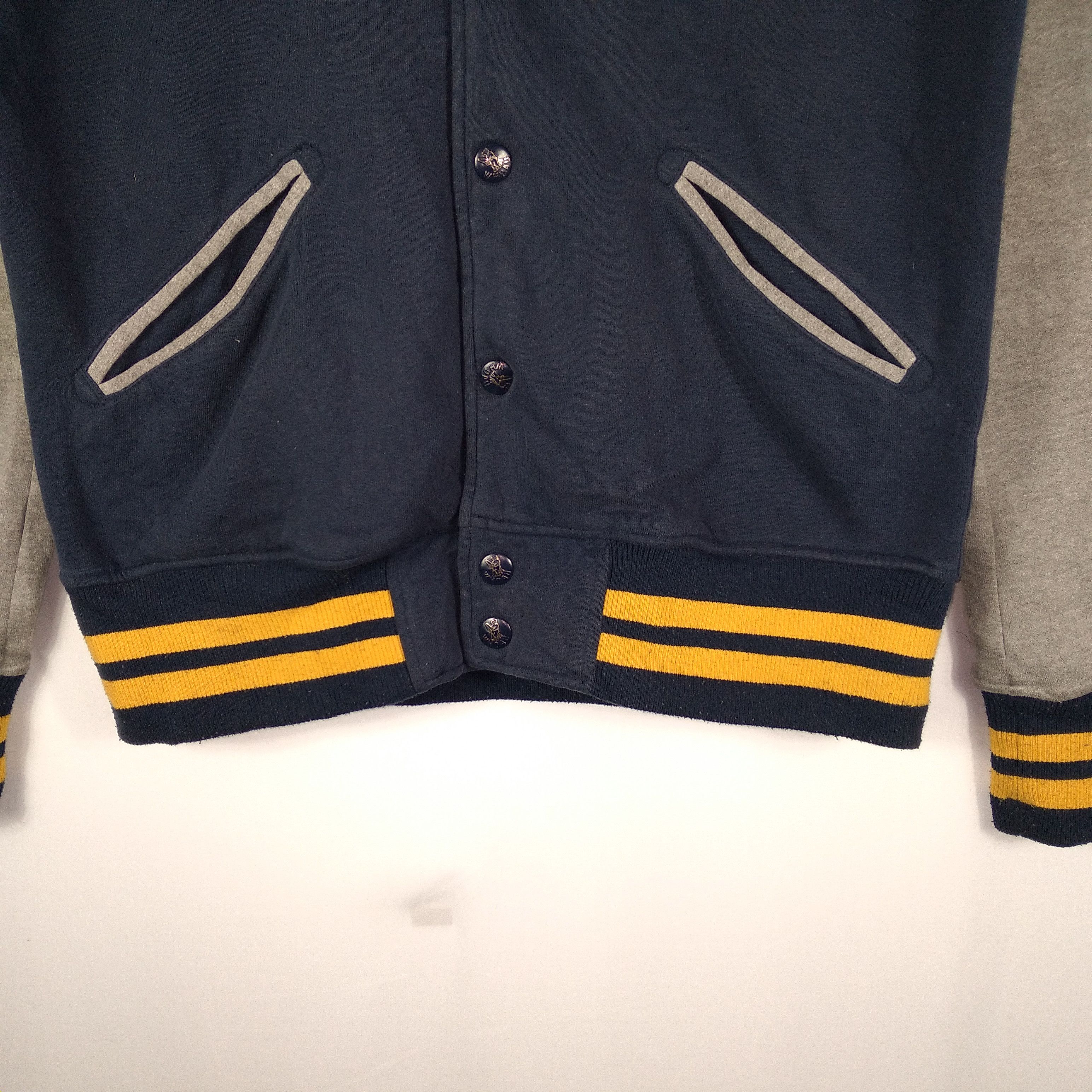 Japanese Brand × Vintage Vintage WHOAU Campus Sports Club Full Button Varsity Jacket Size US M / EU 48-50 / 2 - 3 Thumbnail