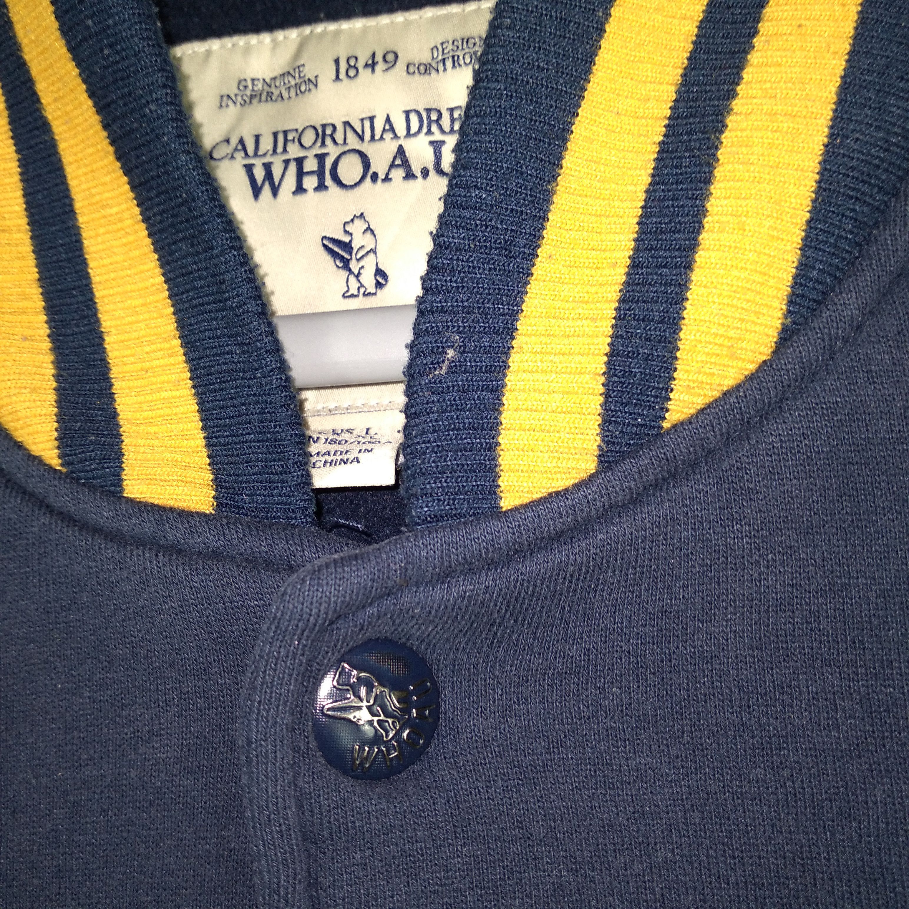 Japanese Brand × Vintage Vintage WHOAU Campus Sports Club Full Button Varsity Jacket Size US M / EU 48-50 / 2 - 9 Thumbnail