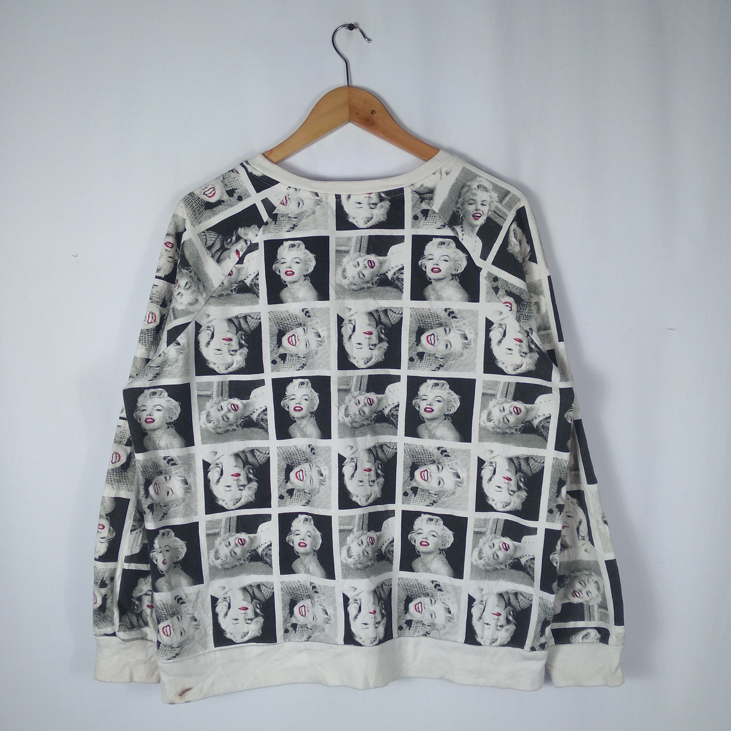 Vintage 🔥Iconic🔥Vintage Marilyn Monroe Pop Art Over Print Sweatshirt Size US M / EU 48-50 / 2 - 4 Thumbnail