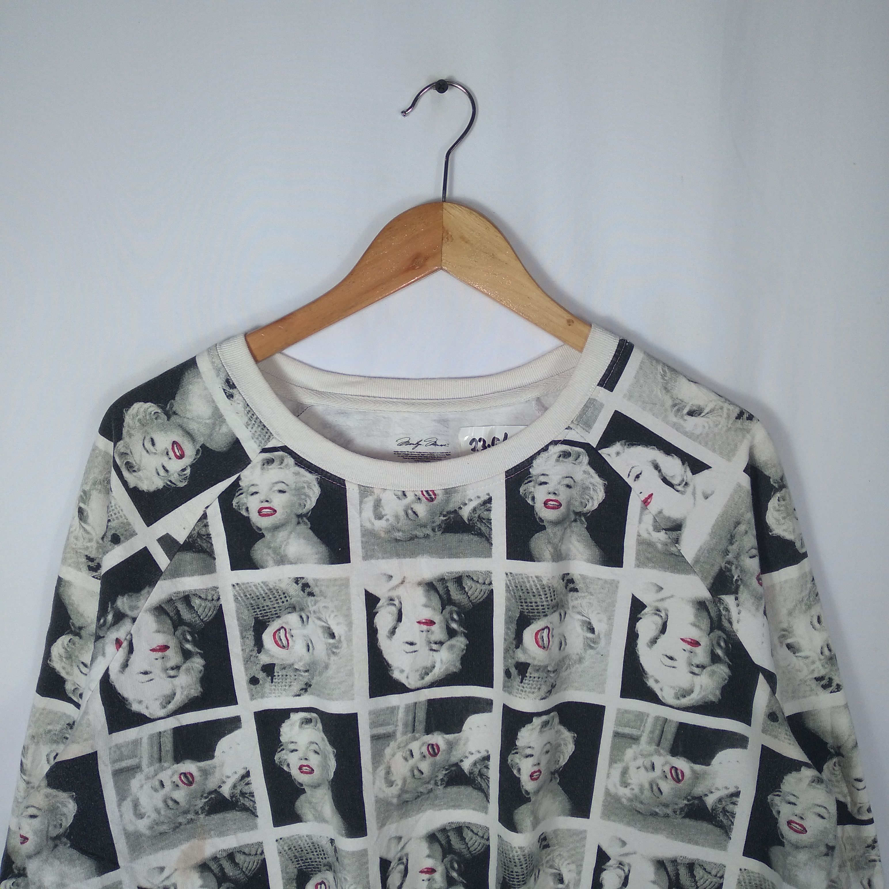 Vintage 🔥Iconic🔥Vintage Marilyn Monroe Pop Art Over Print Sweatshirt Size US M / EU 48-50 / 2 - 2 Thumbnail