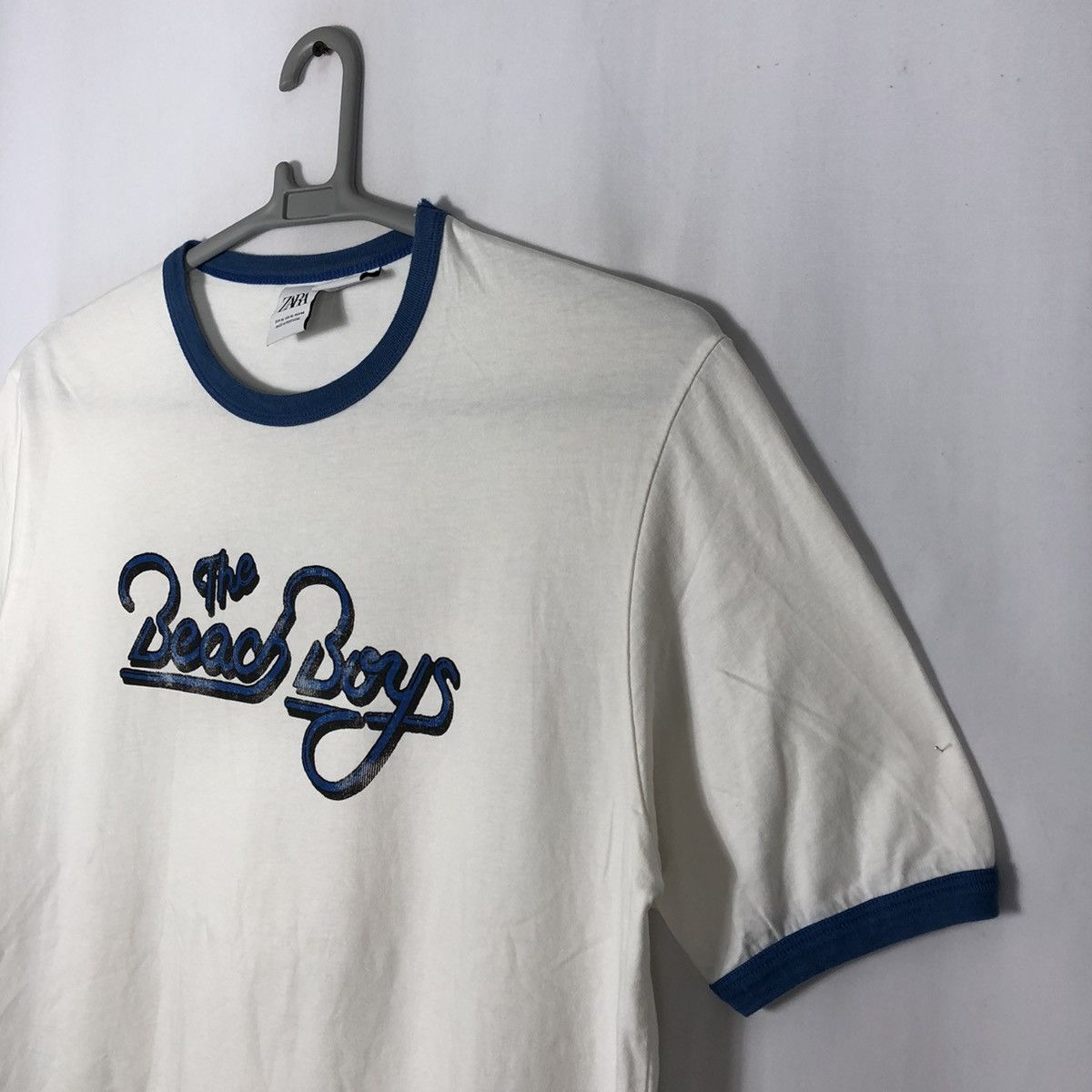 Band Tees × Vintage 🔥Rare🔥The Beach Boys Ringer Tee By Zara Big Image Promo Tee Size US L / EU 52-54 / 3 - 7 Thumbnail