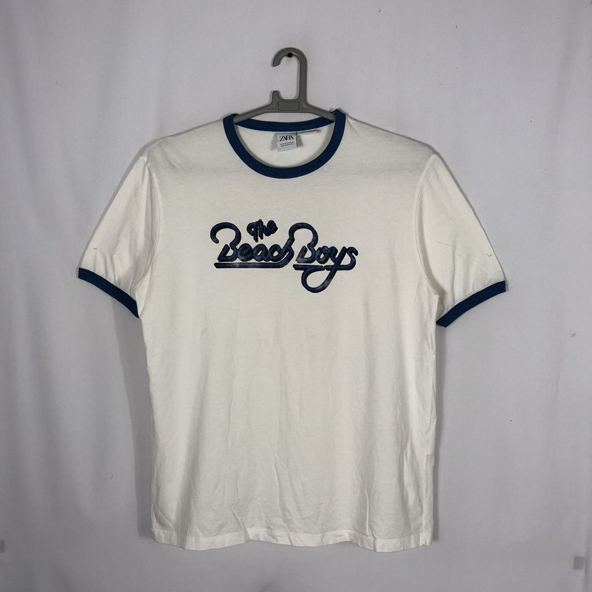 Band Tees × Vintage 🔥Rare🔥The Beach Boys Ringer Tee By Zara Big Image Promo Tee Size US L / EU 52-54 / 3 - 3 Thumbnail