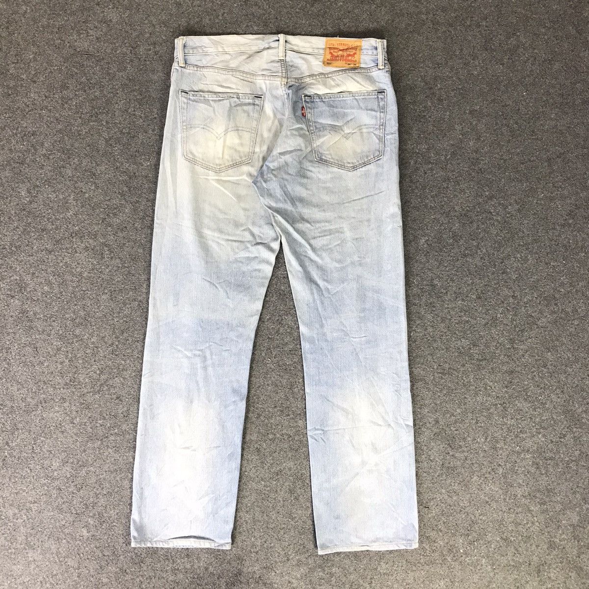 image of 20471120 x Levis Vintage Rusty Levis Lot 502 Light Wash Denime Jeans in Light Blue, Men's (Size 36)